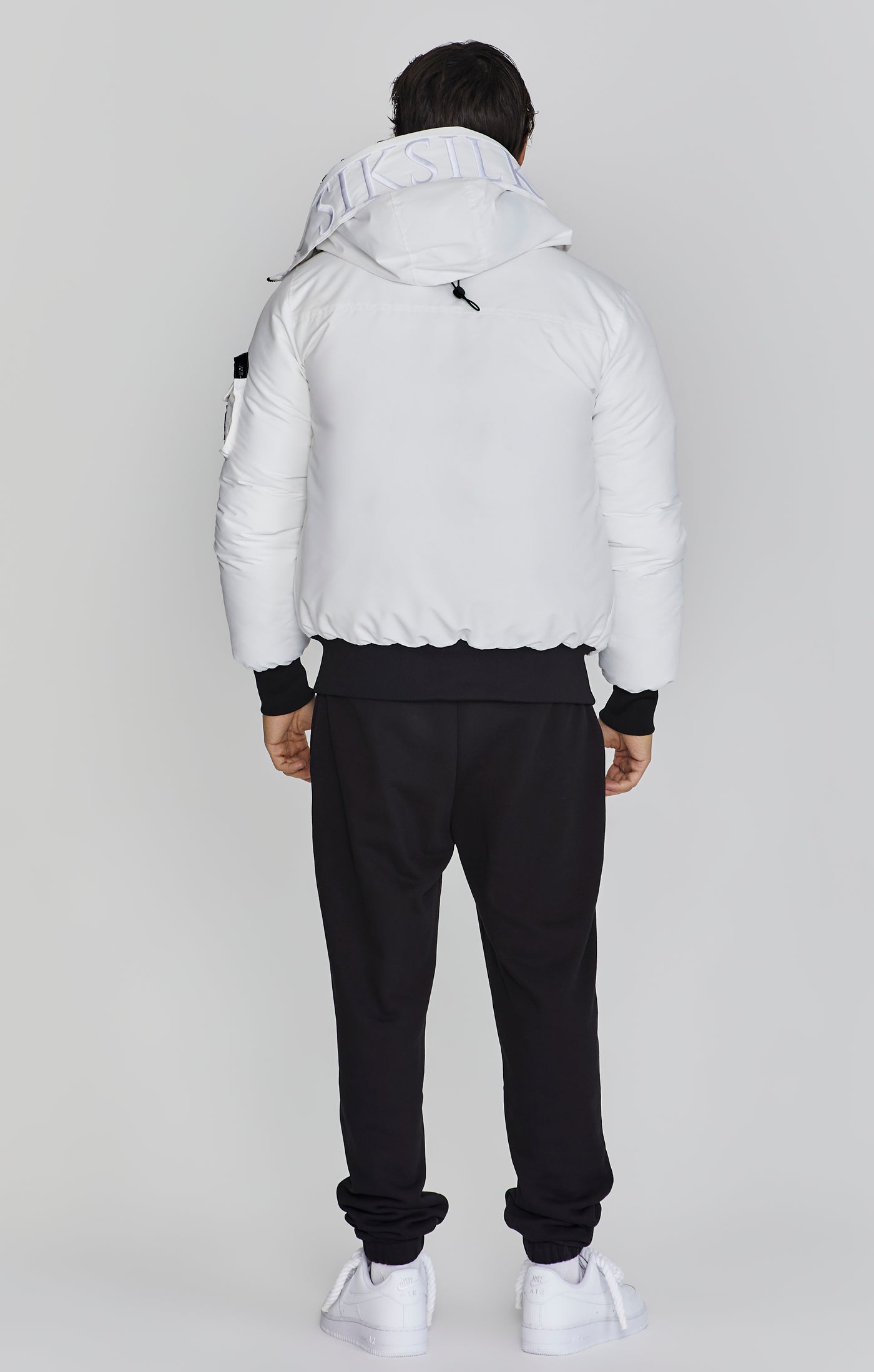 Bomber Jacket à Blanc Vestes SikSilk