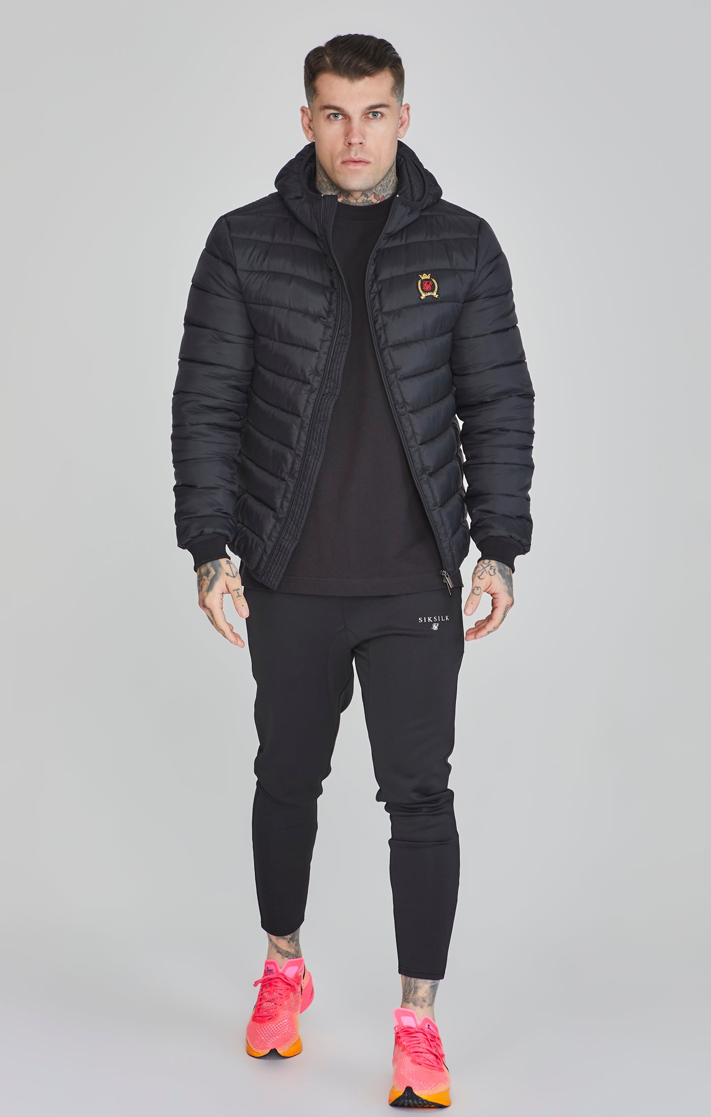 Bubble Jacket in Black Vestes SikSilk