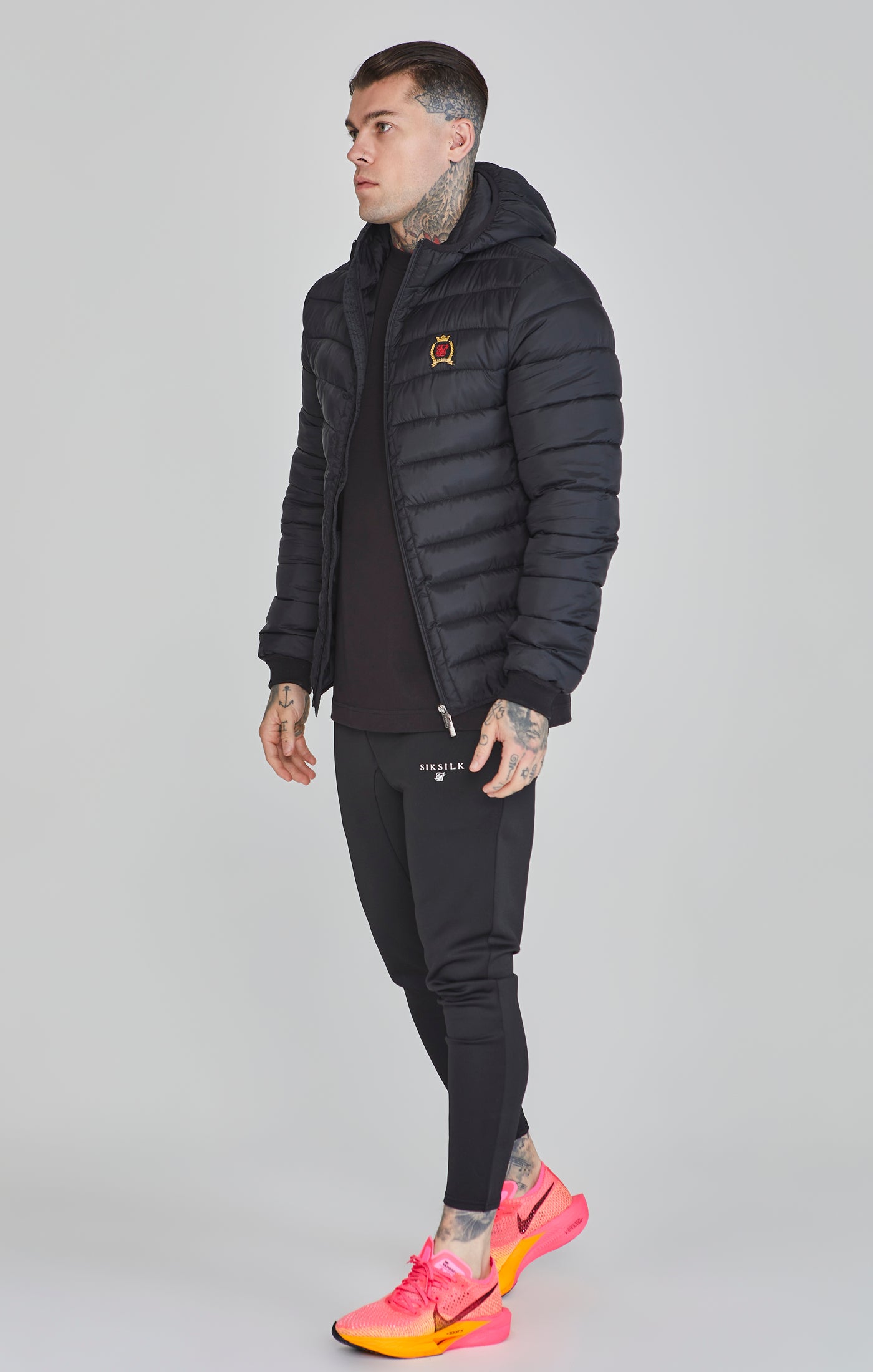 Bubble Jacket in Black Vestes SikSilk