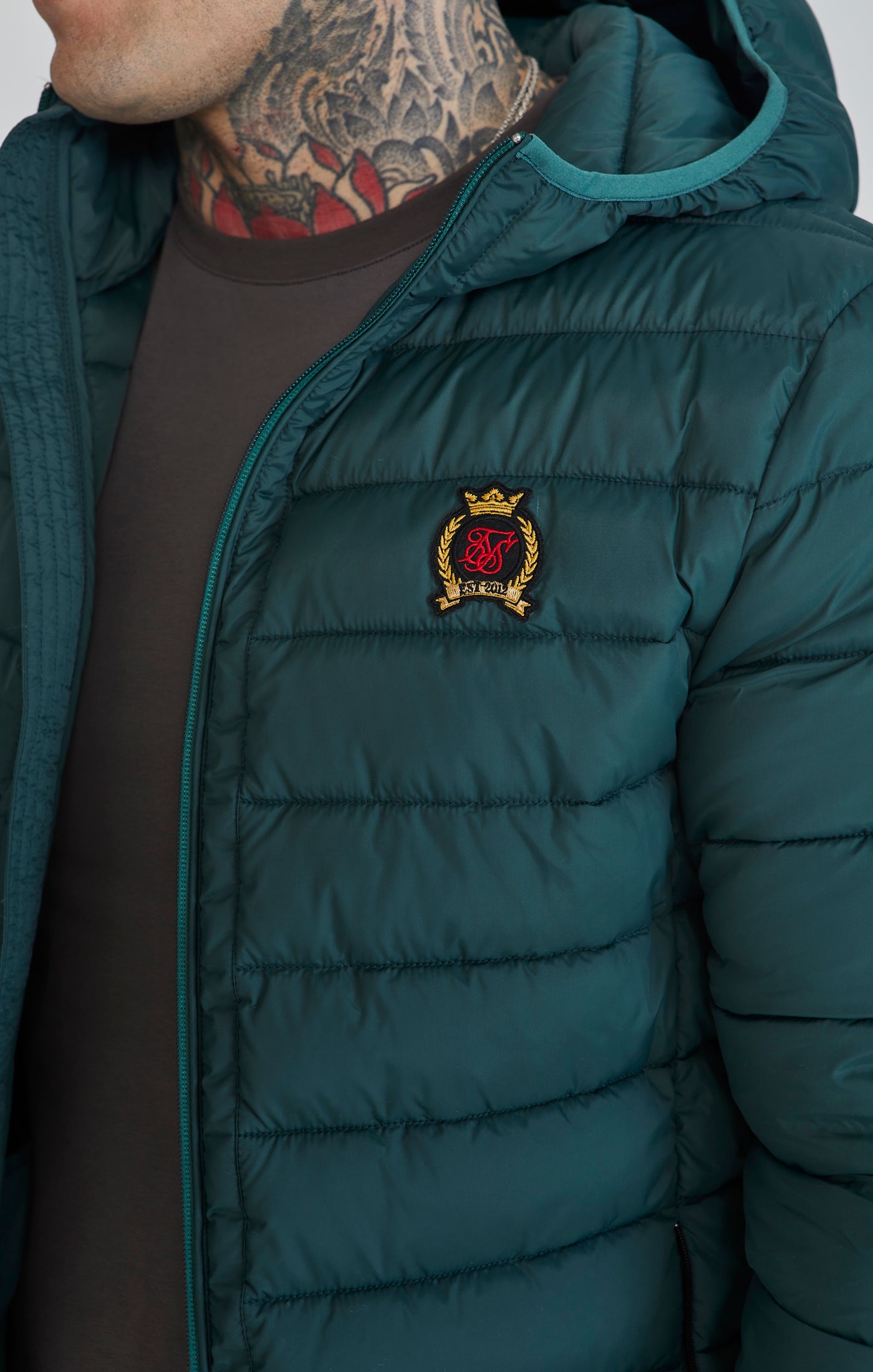 Bubble Jacket in Green Vestes SikSilk