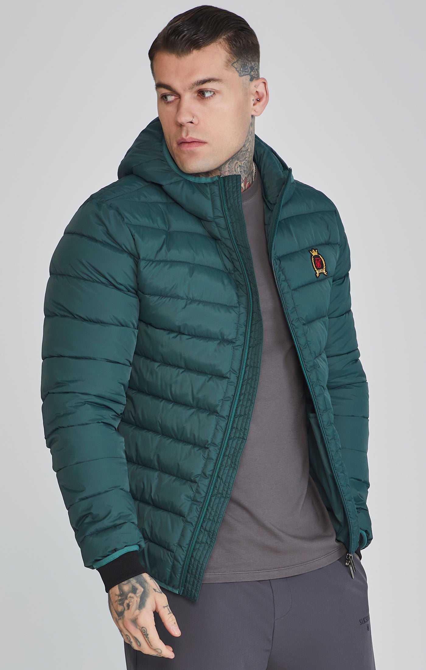 Bubble Jacket in Green Vestes SikSilk