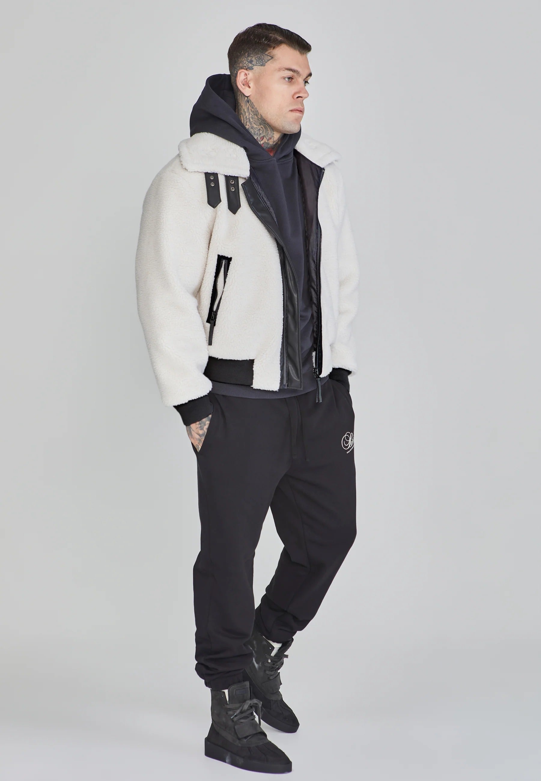 Bomber Jacket in Ecru Vestes SikSilk