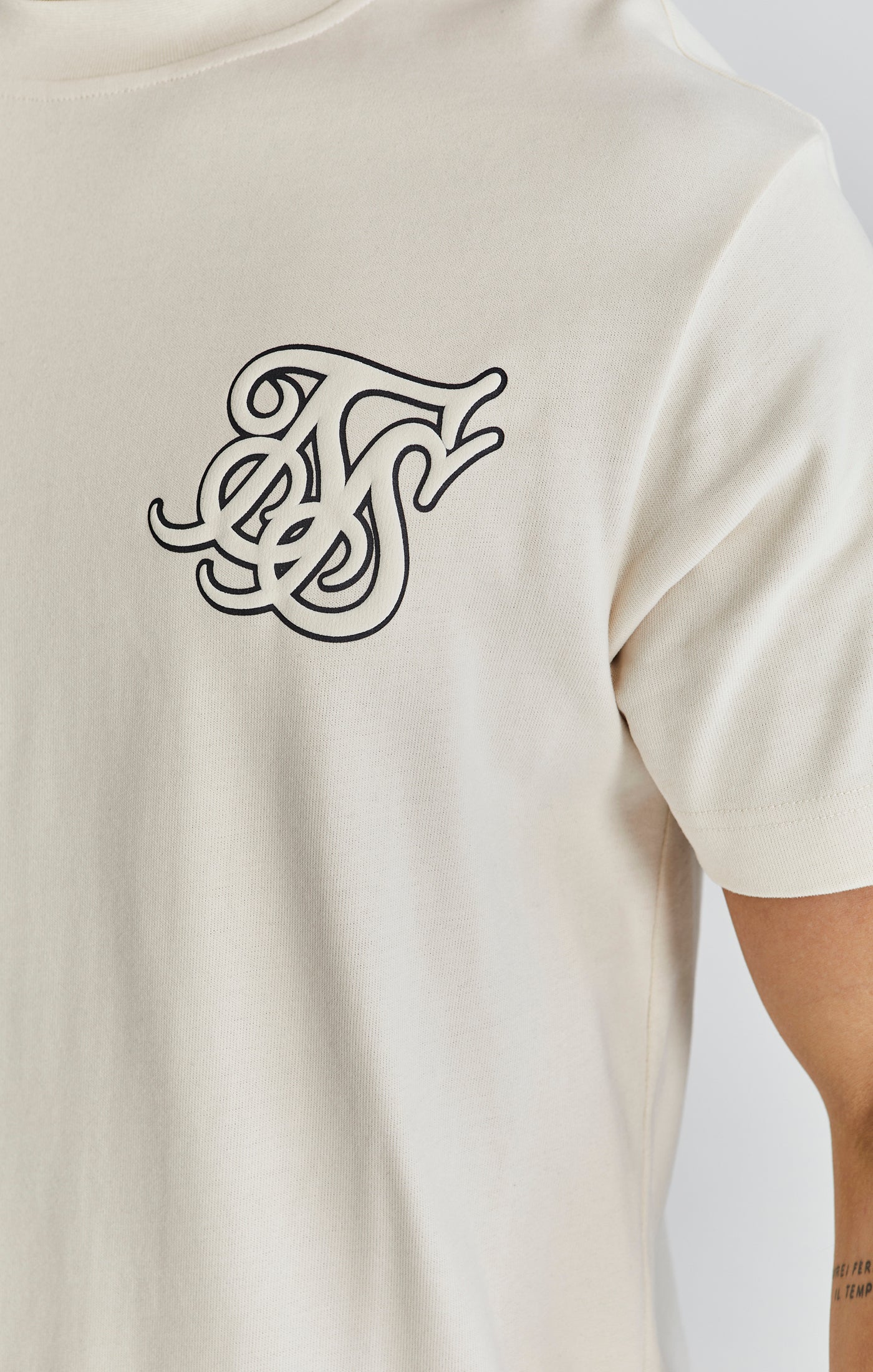 T-shirt Logo en écru T-shirts SikSilk