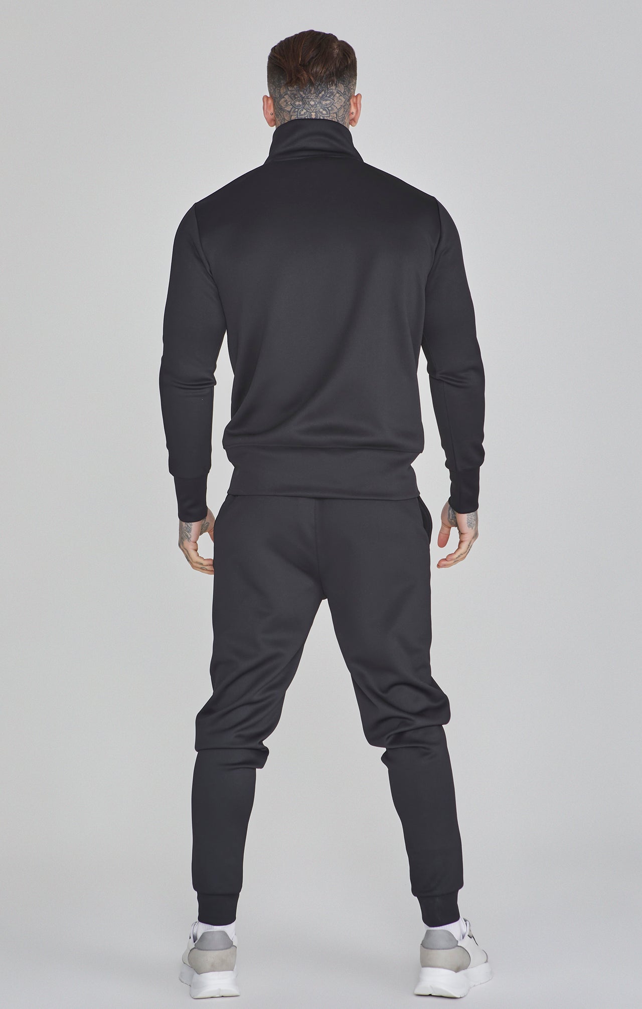 Essentials Poly Track Pants in Black Pantalons SikSilk