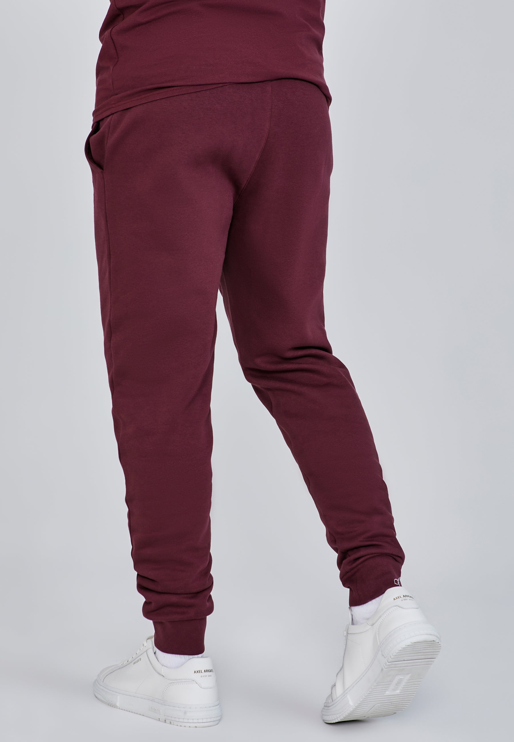 Essentials Joggers en Bourgogne Pantalon SikSilk