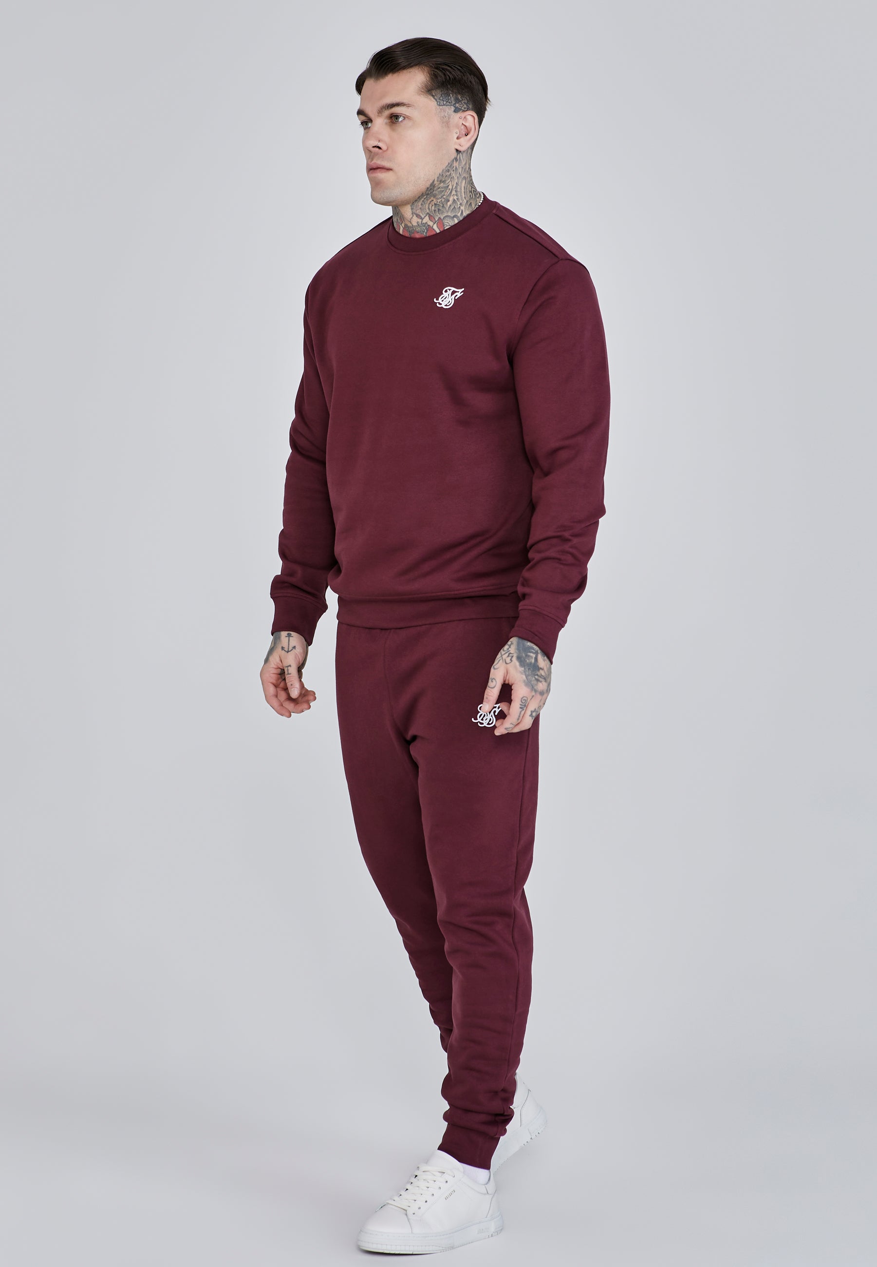 Sweat Essentials en Bourgogne Sweatshirts SikSilk