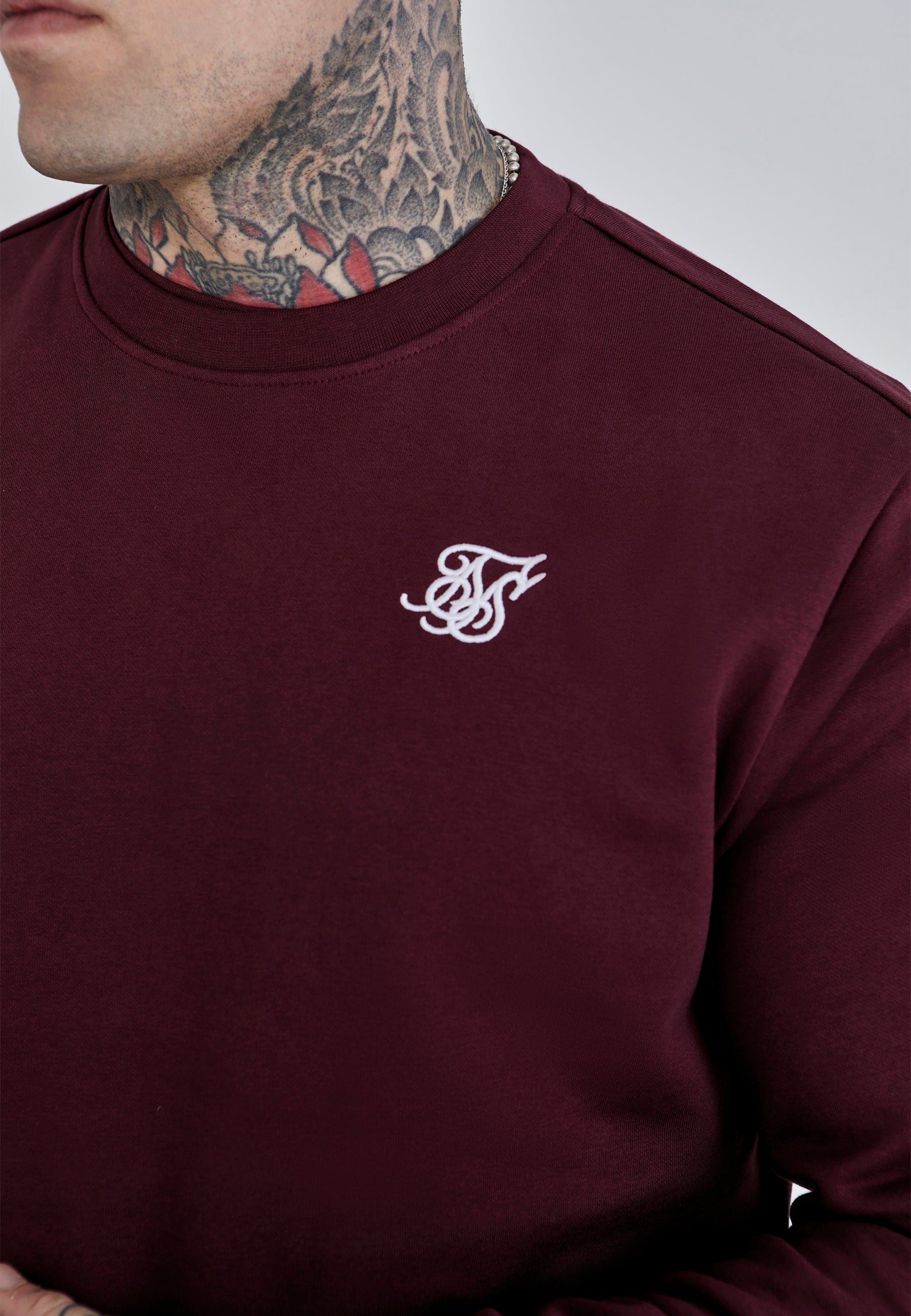 Sweat Essentials en Bourgogne Sweatshirts SikSilk