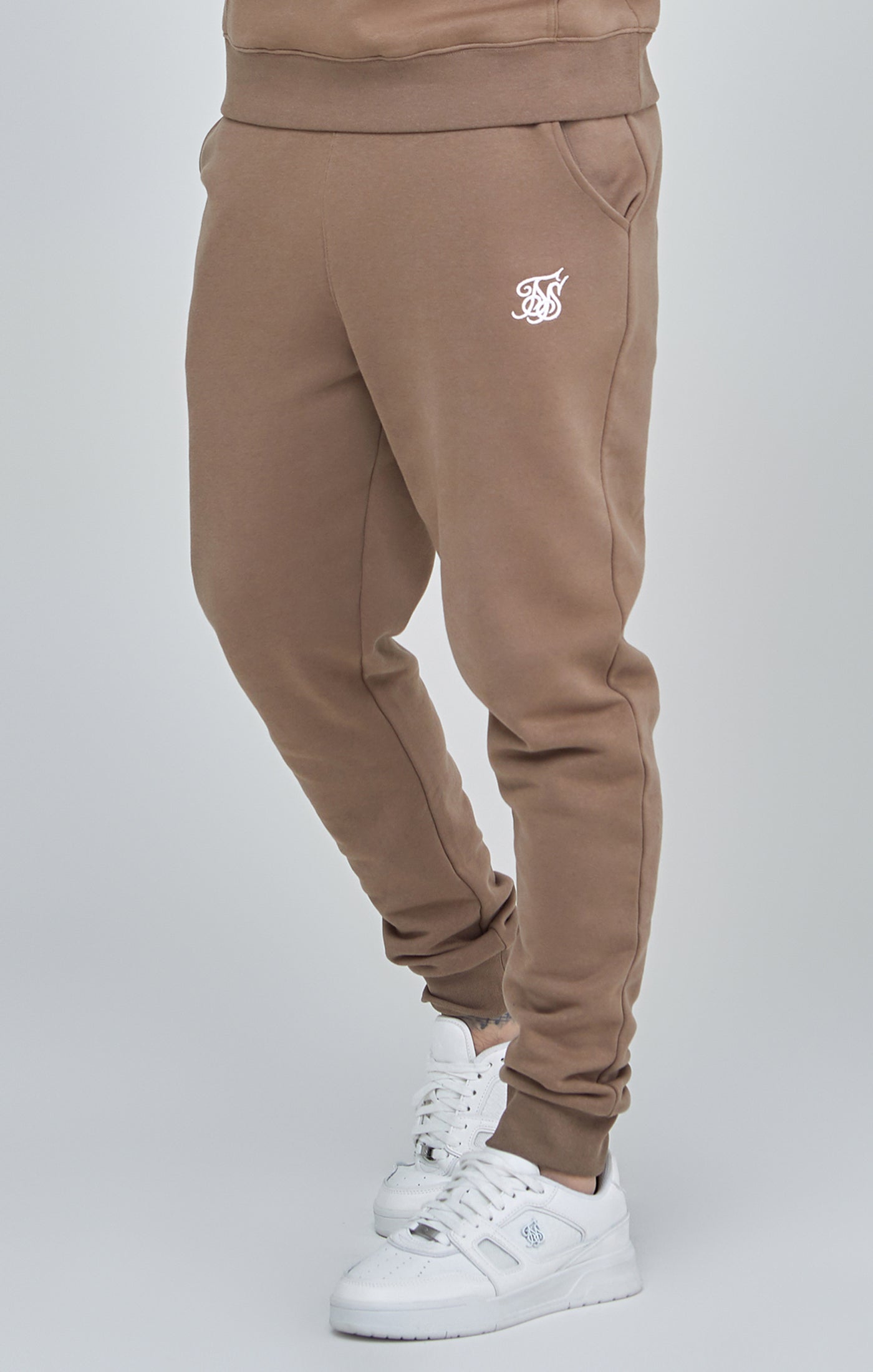 Essentials Joggers in Brown Pantalon SikSilk