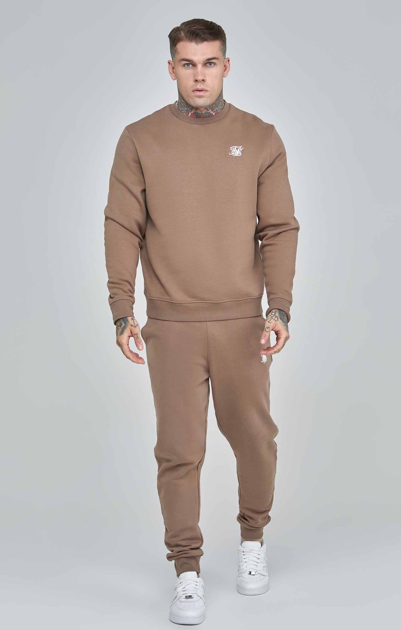 Sweat Essentials in Brown Sweatshirts SikSilk
