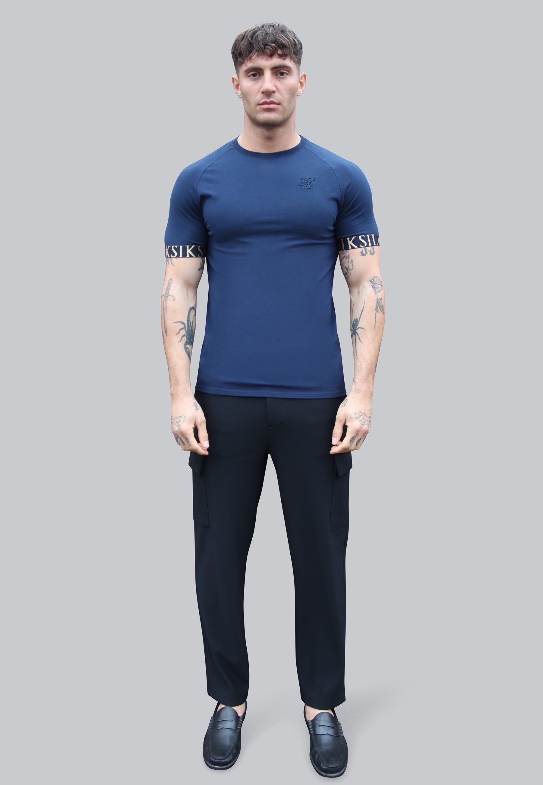 Tech T-Shirt en bleu marine T-shirts SikSilk