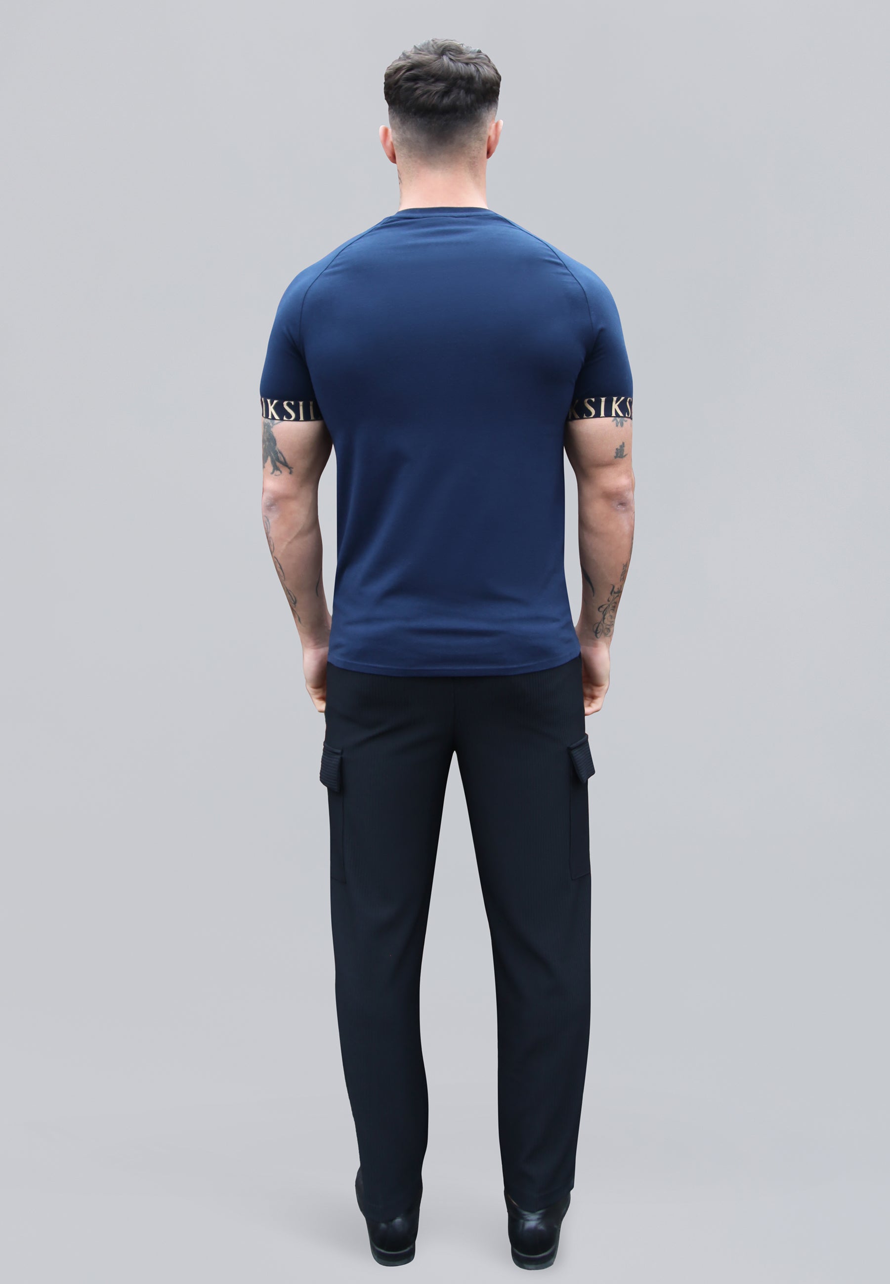 Tech T-Shirt en bleu marine T-shirts SikSilk