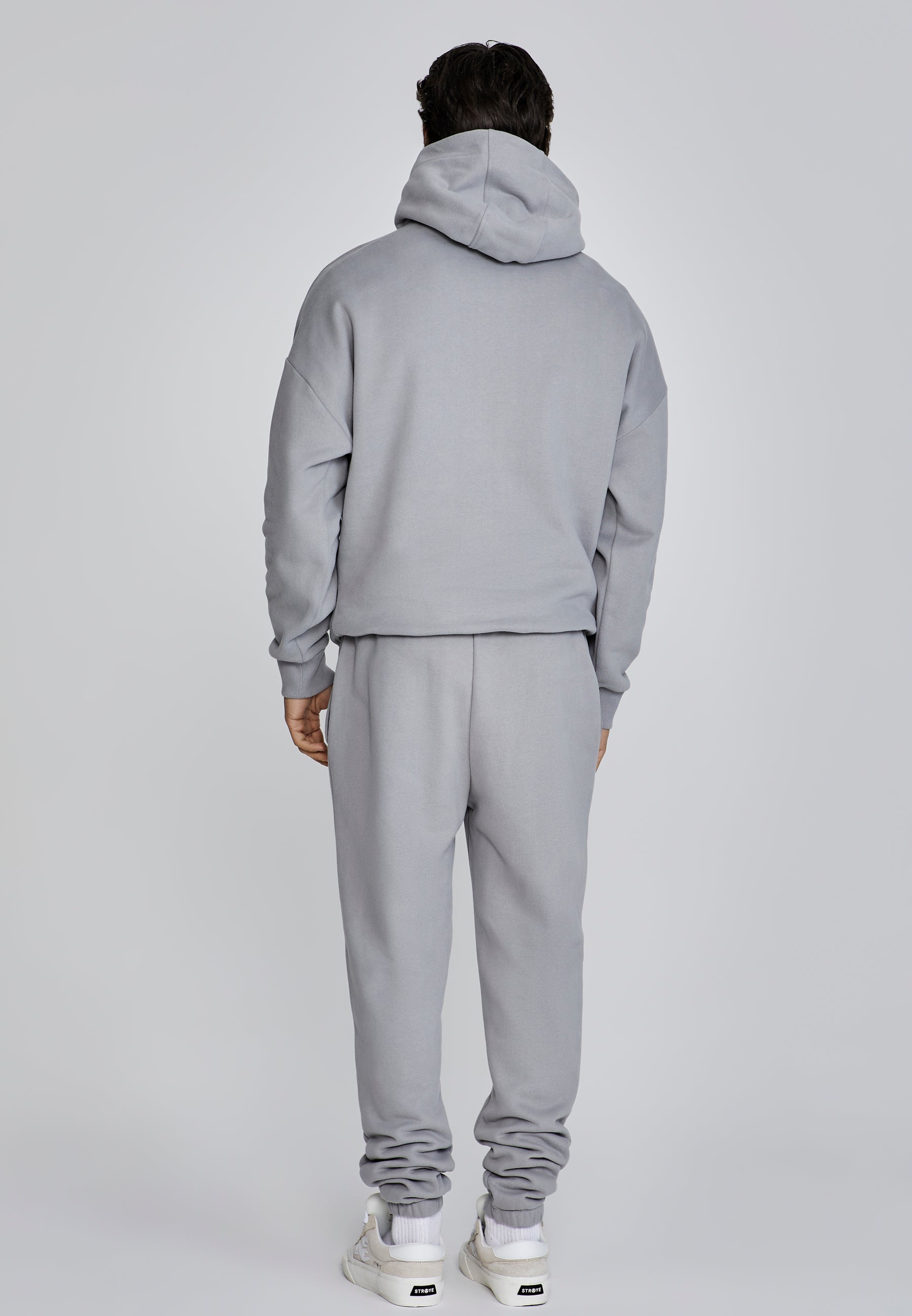 Pullover Hoodie in Grey Sweat à capuche SikSilk