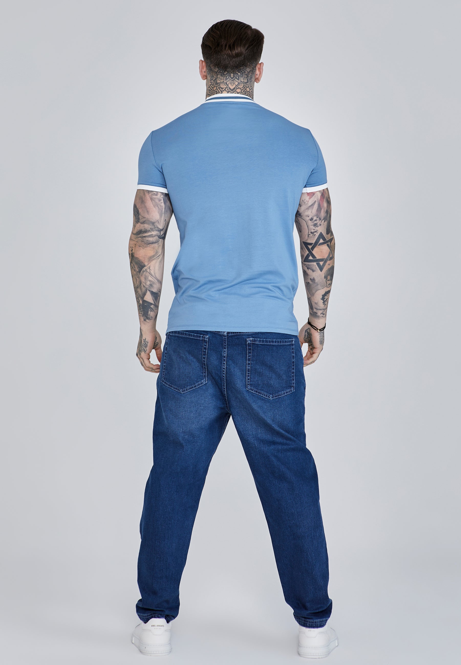 T-shirt Ringer en Blue T-shirts SikSilk