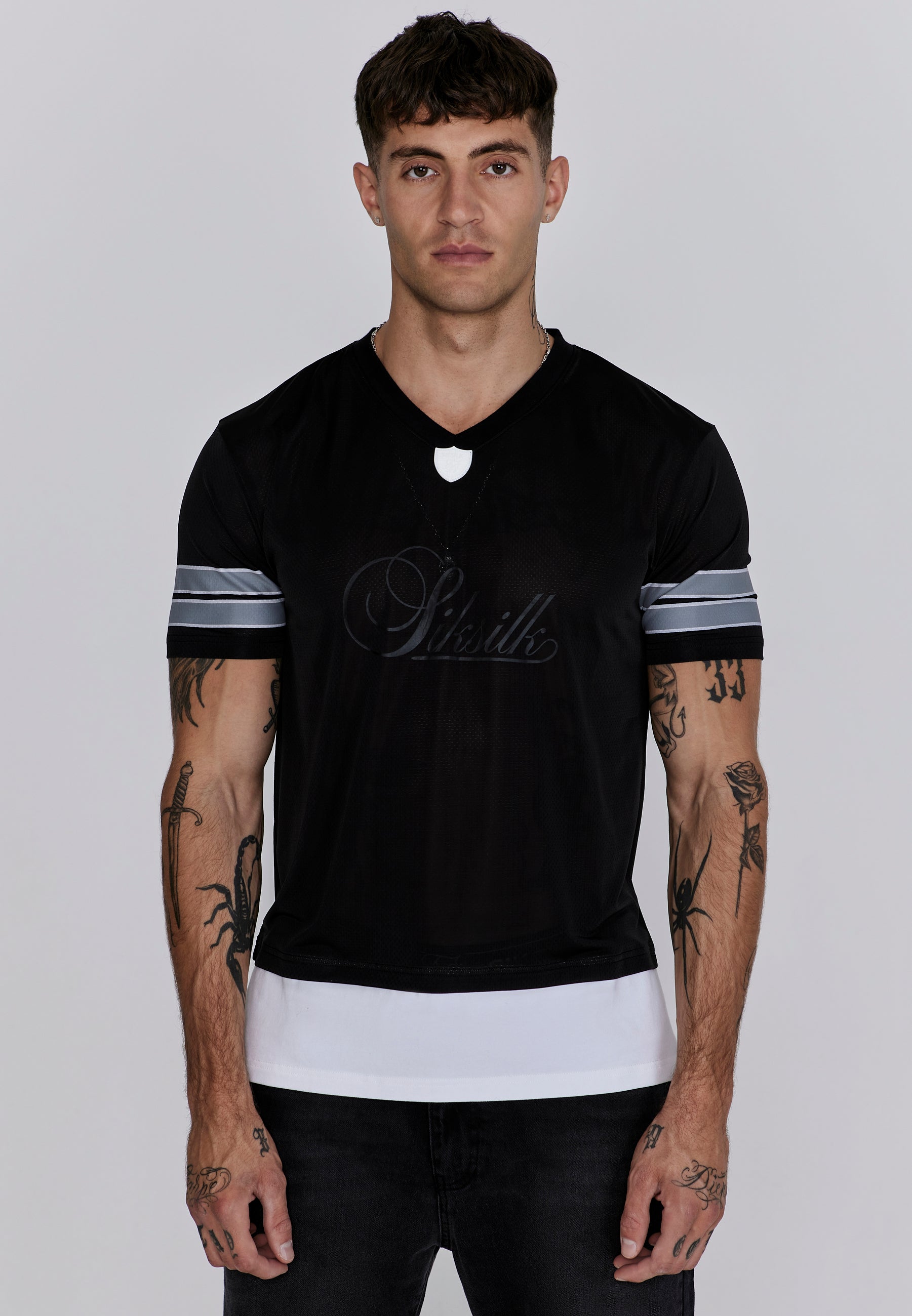 Sports T-Shirt in Black T-shirts SikSilk