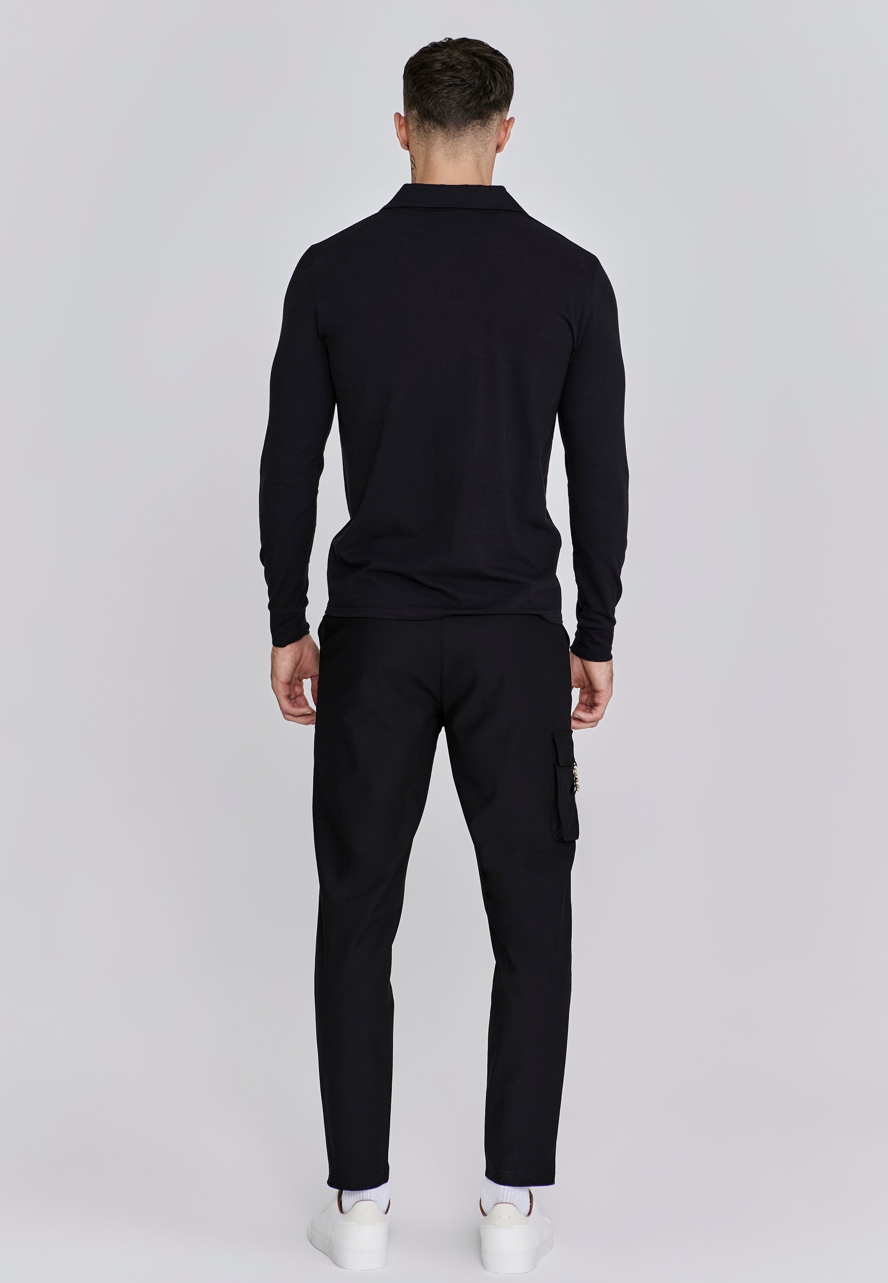 Flight Cargo Pant in Black Pantalons SikSilk