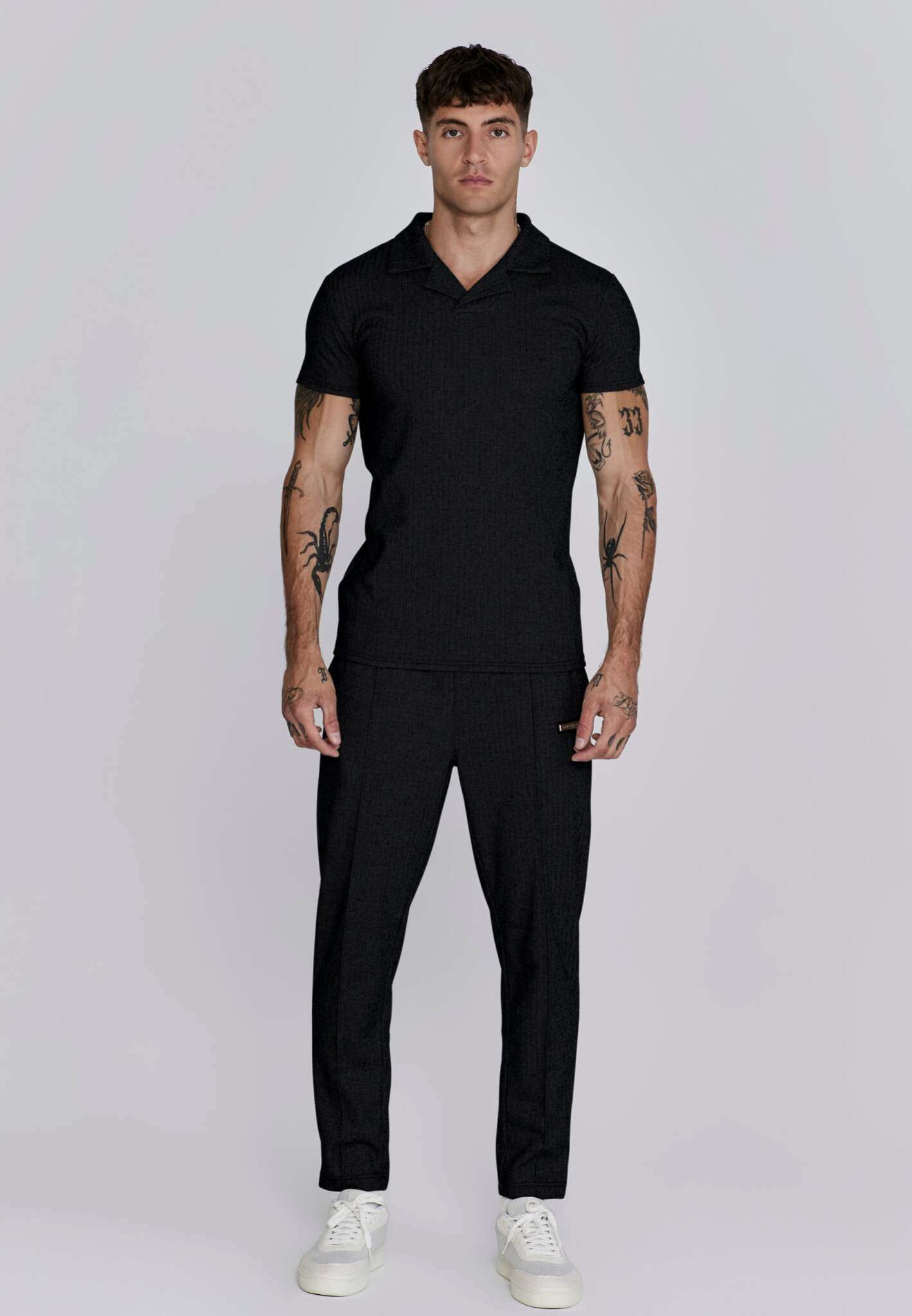 Smart Jogger in Black Pantalon SikSilk