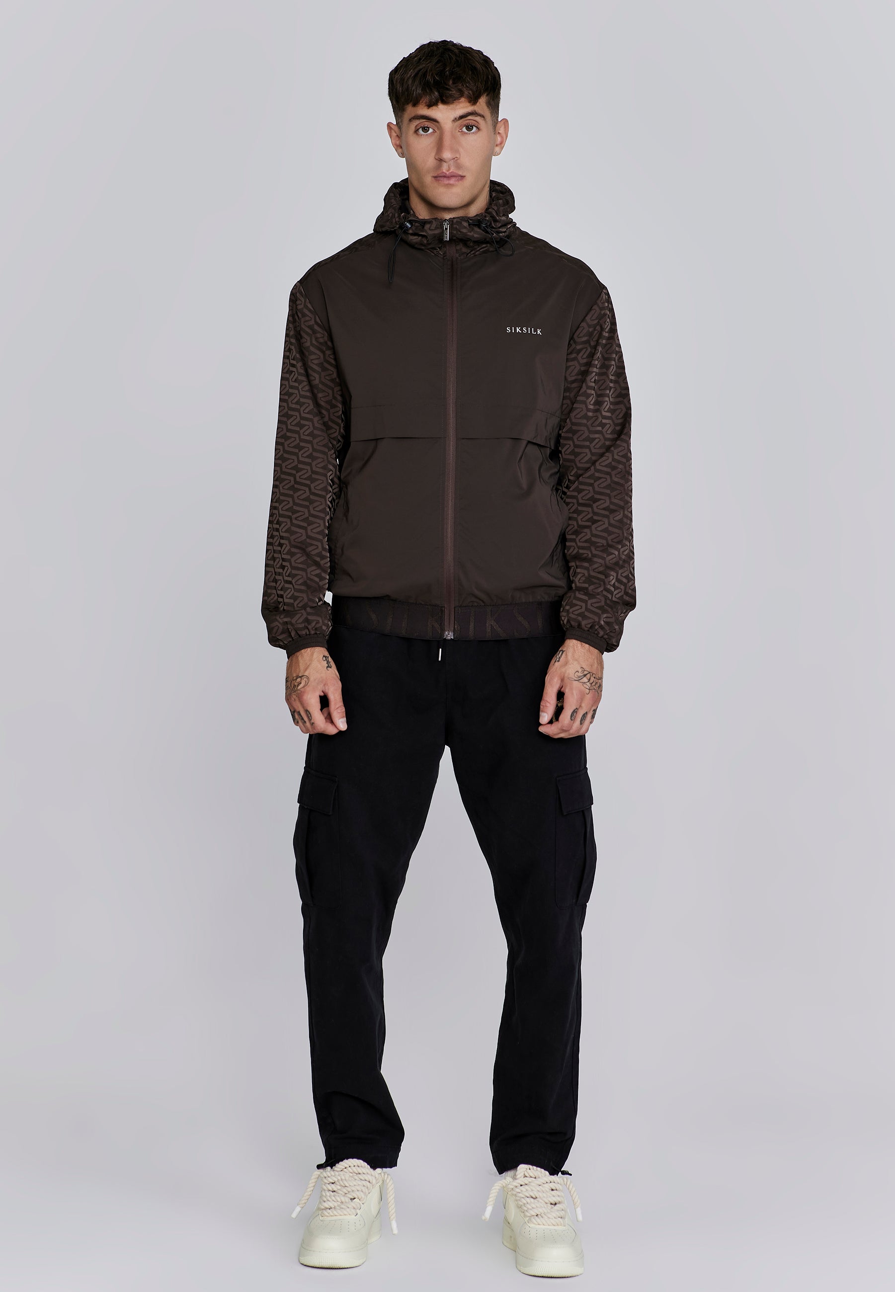 Aop Coupe-Vent à Brown Vestes SikSilk