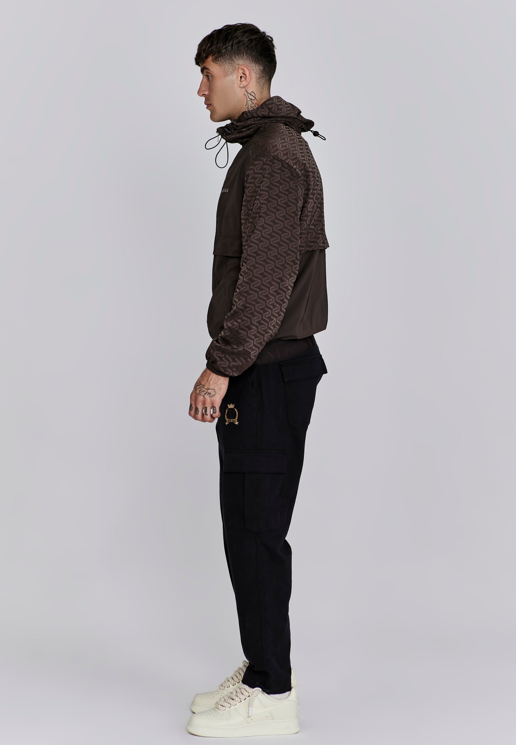 Aop Coupe-Vent à Brown Vestes SikSilk
