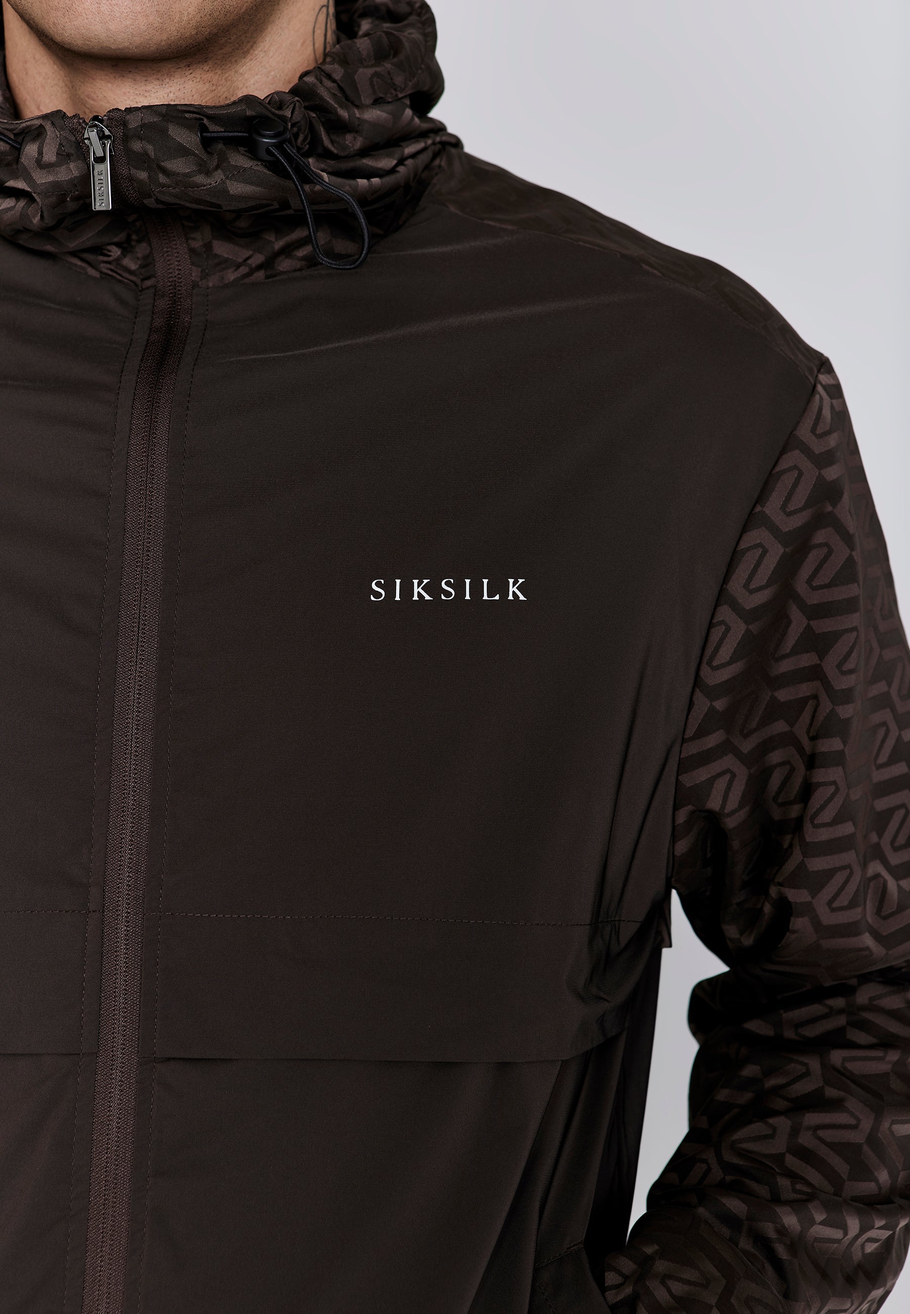 Aop Coupe-Vent à Brown Vestes SikSilk