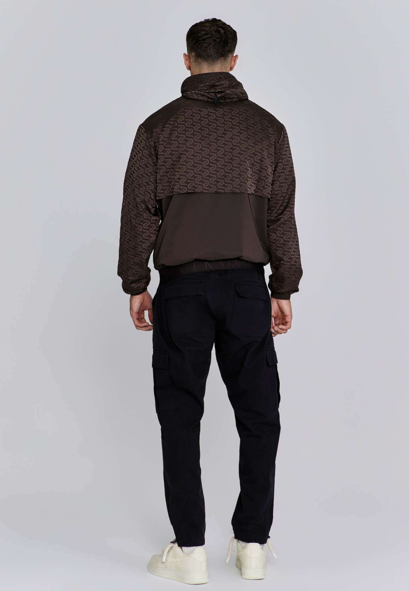 Aop Coupe-Vent à Brown Vestes SikSilk