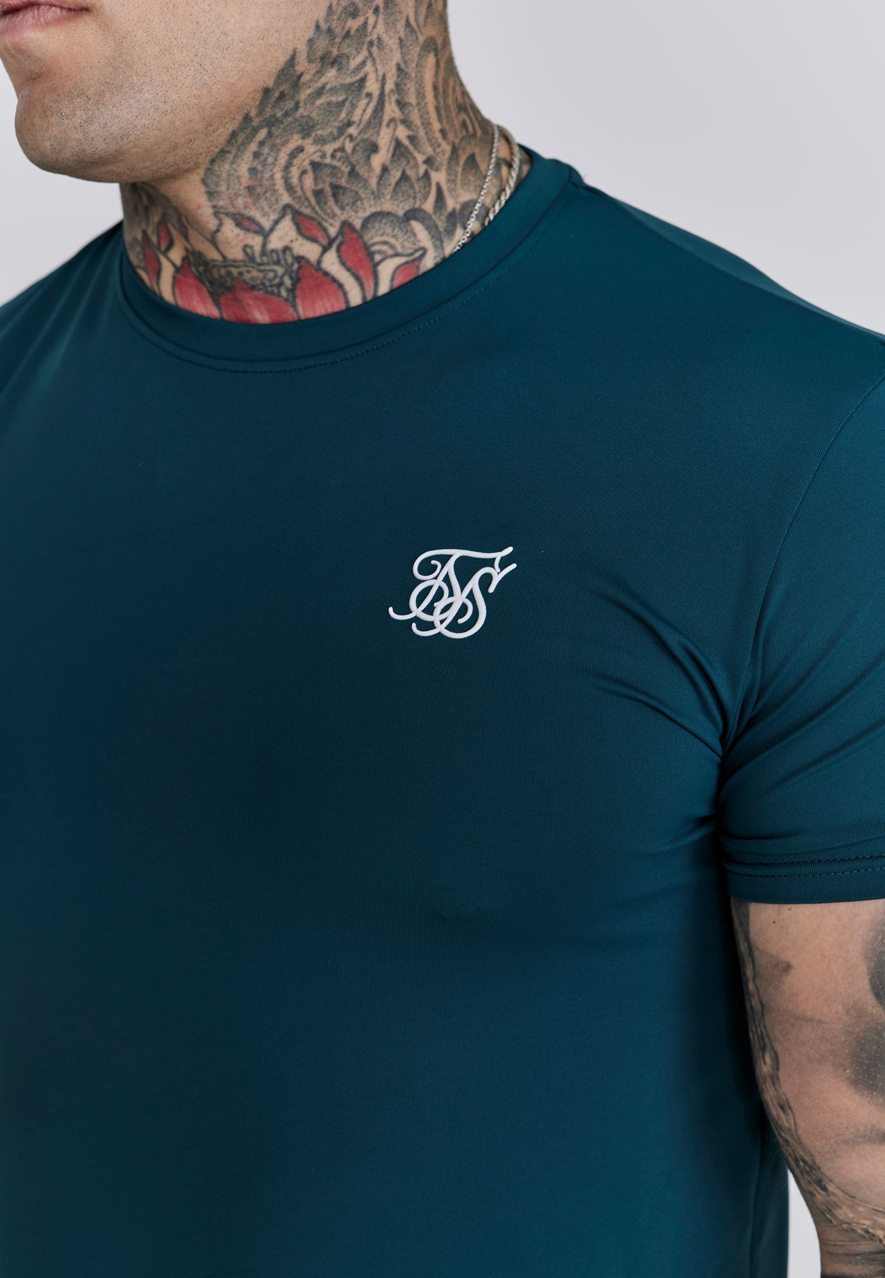 T-shirt Muscle Fit in Green T-shirts SikSilk
