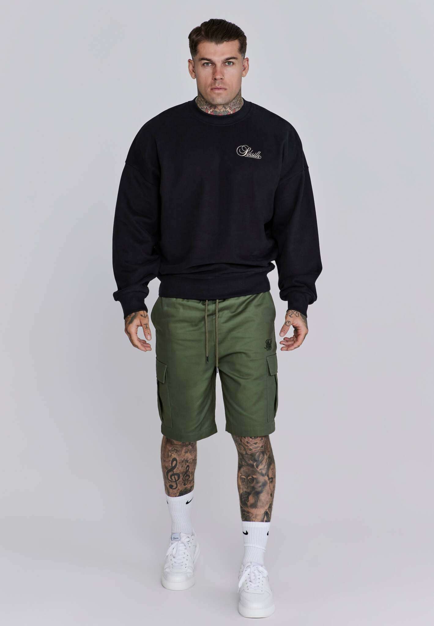 Short Cargo dans Green Short SikSilk
