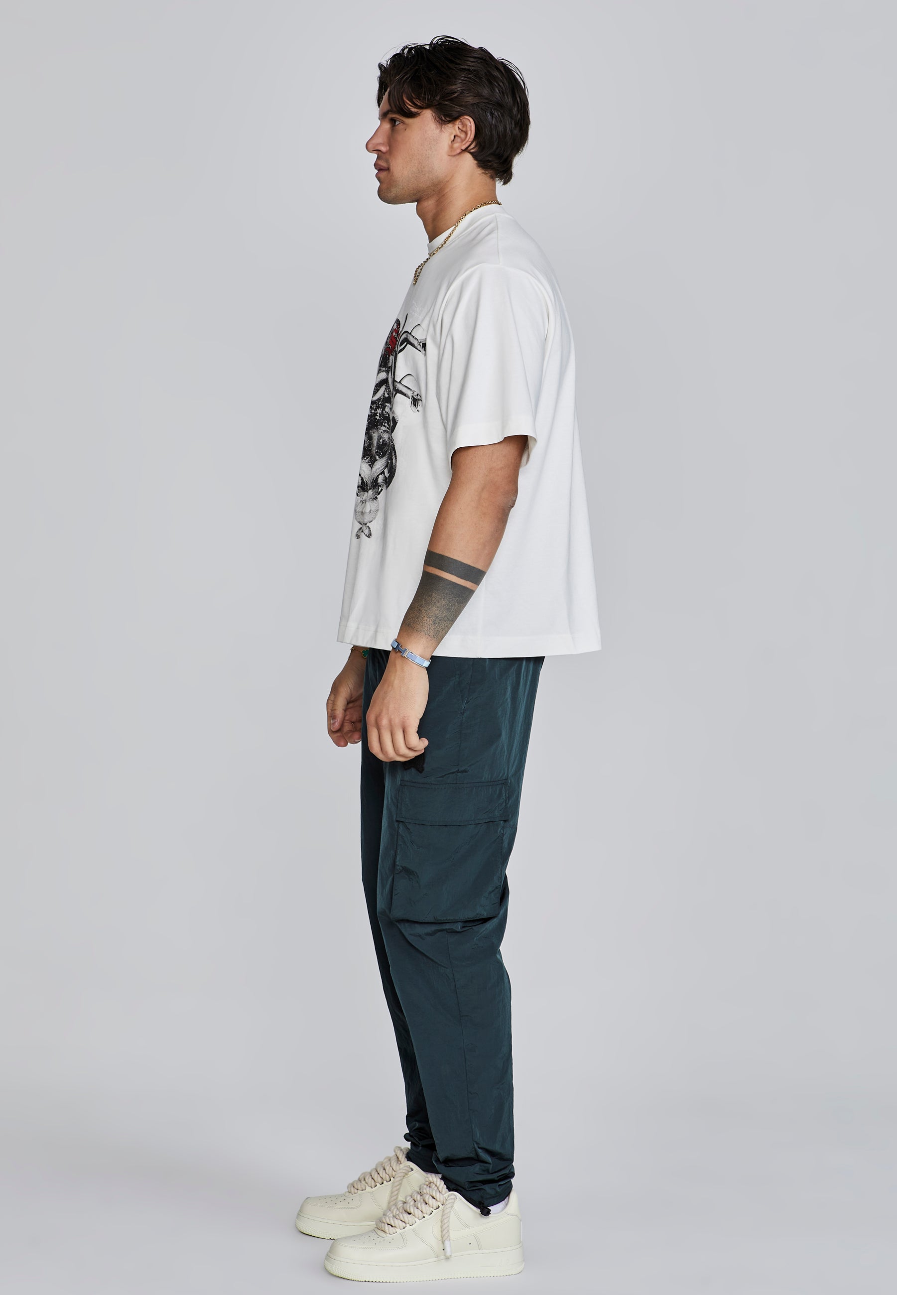 T-shirt Medusa en écru T-shirts SikSilk