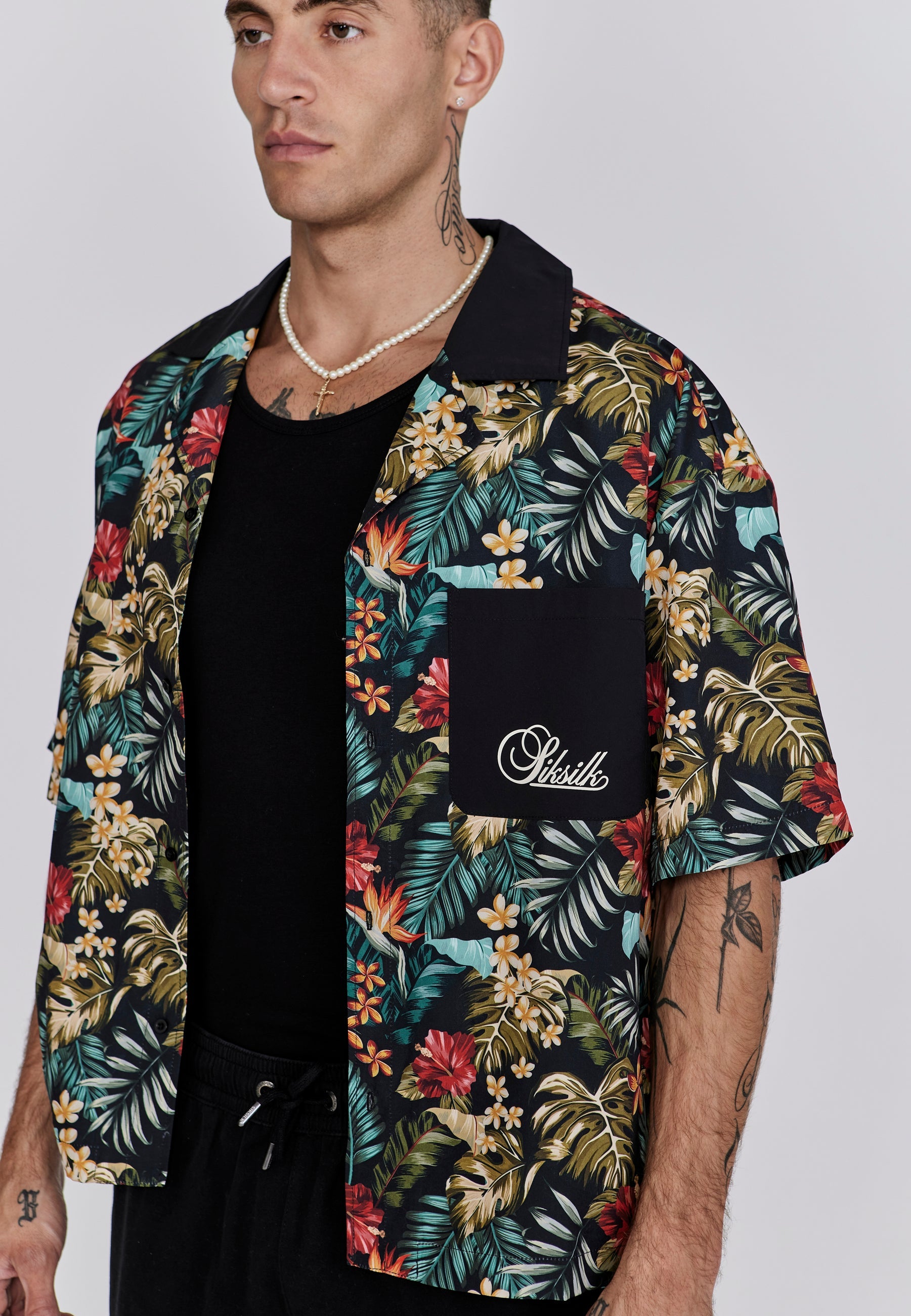 Resort Shirt in Multi Chemises SikSilk