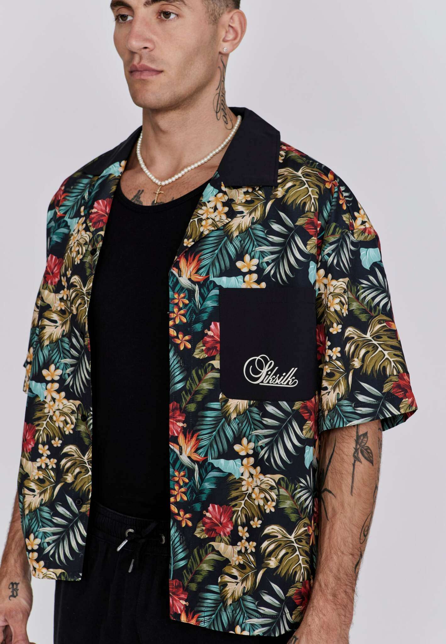 Resort Shirt in Multi Chemises SikSilk
