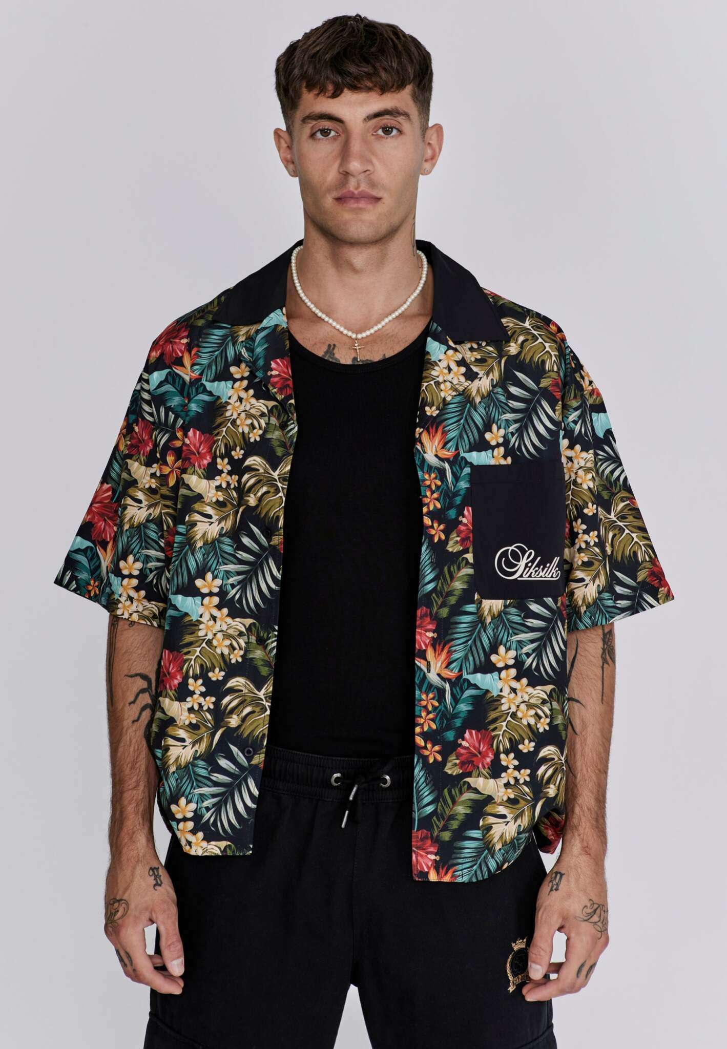 Resort Shirt in Multi Chemises SikSilk