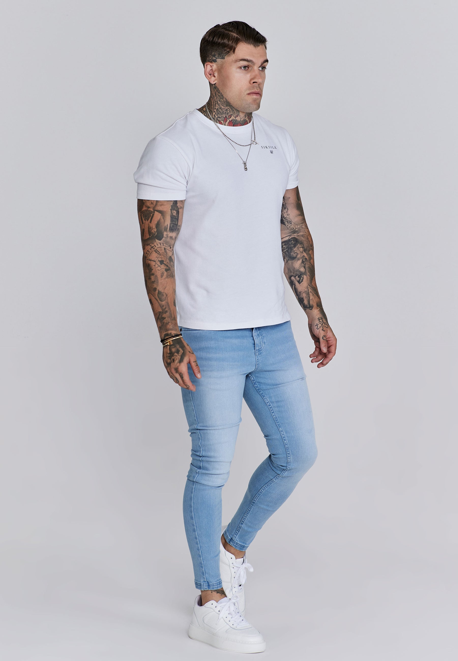 Jeans skinny en bleu Jeans SikSilk