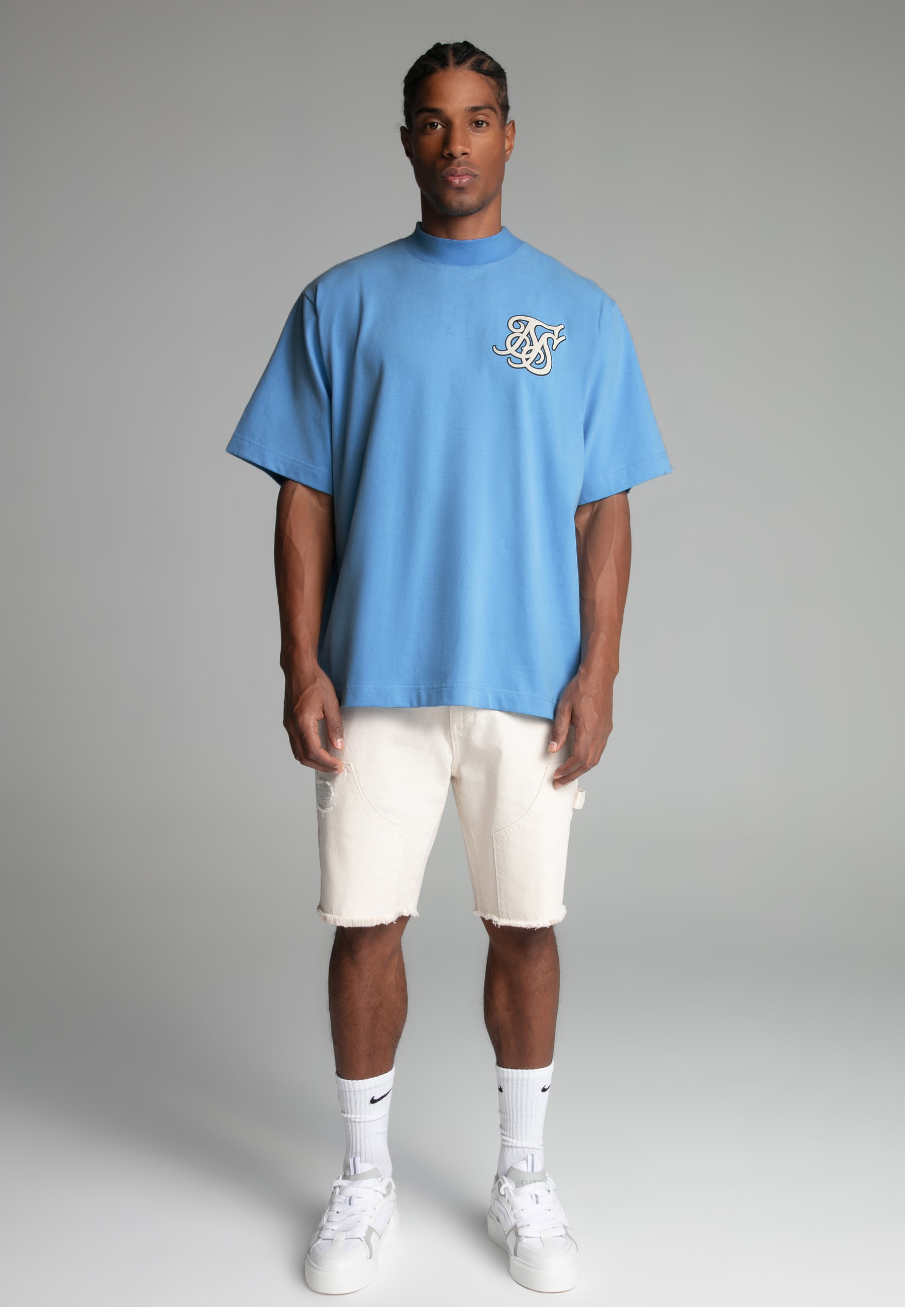 Logo T-Shirt in Blue T-shirts SikSilk