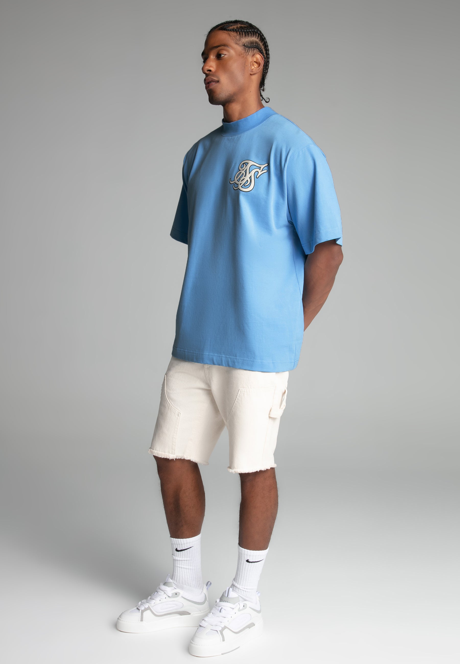 Logo T-Shirt in Blue T-shirts SikSilk