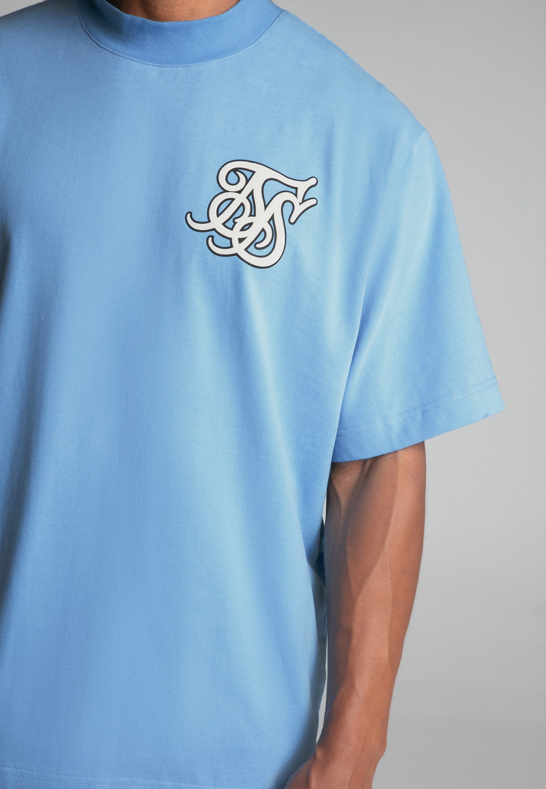Logo T-Shirt in Blue T-shirts SikSilk