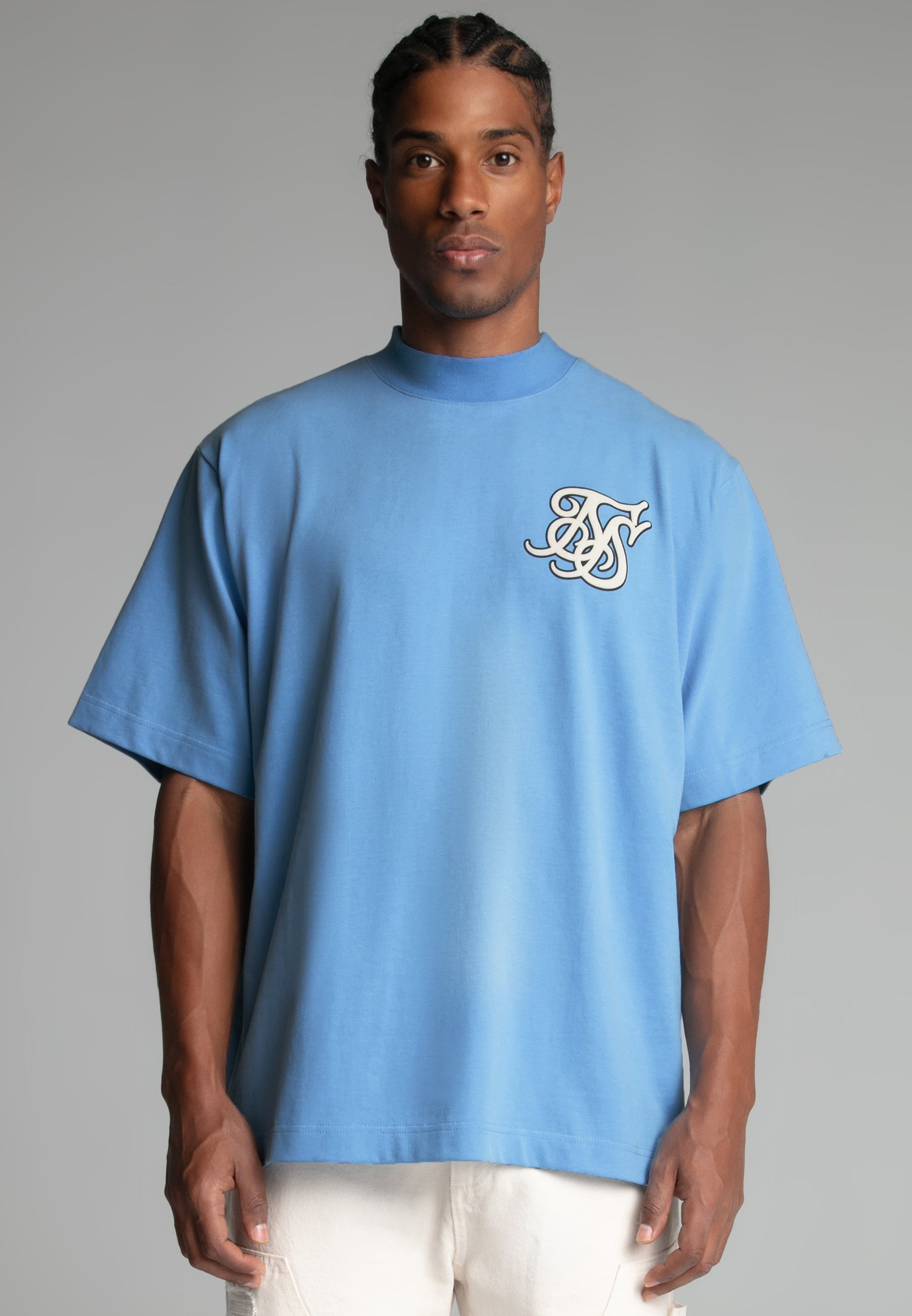 Logo T-Shirt in Blue T-shirts SikSilk