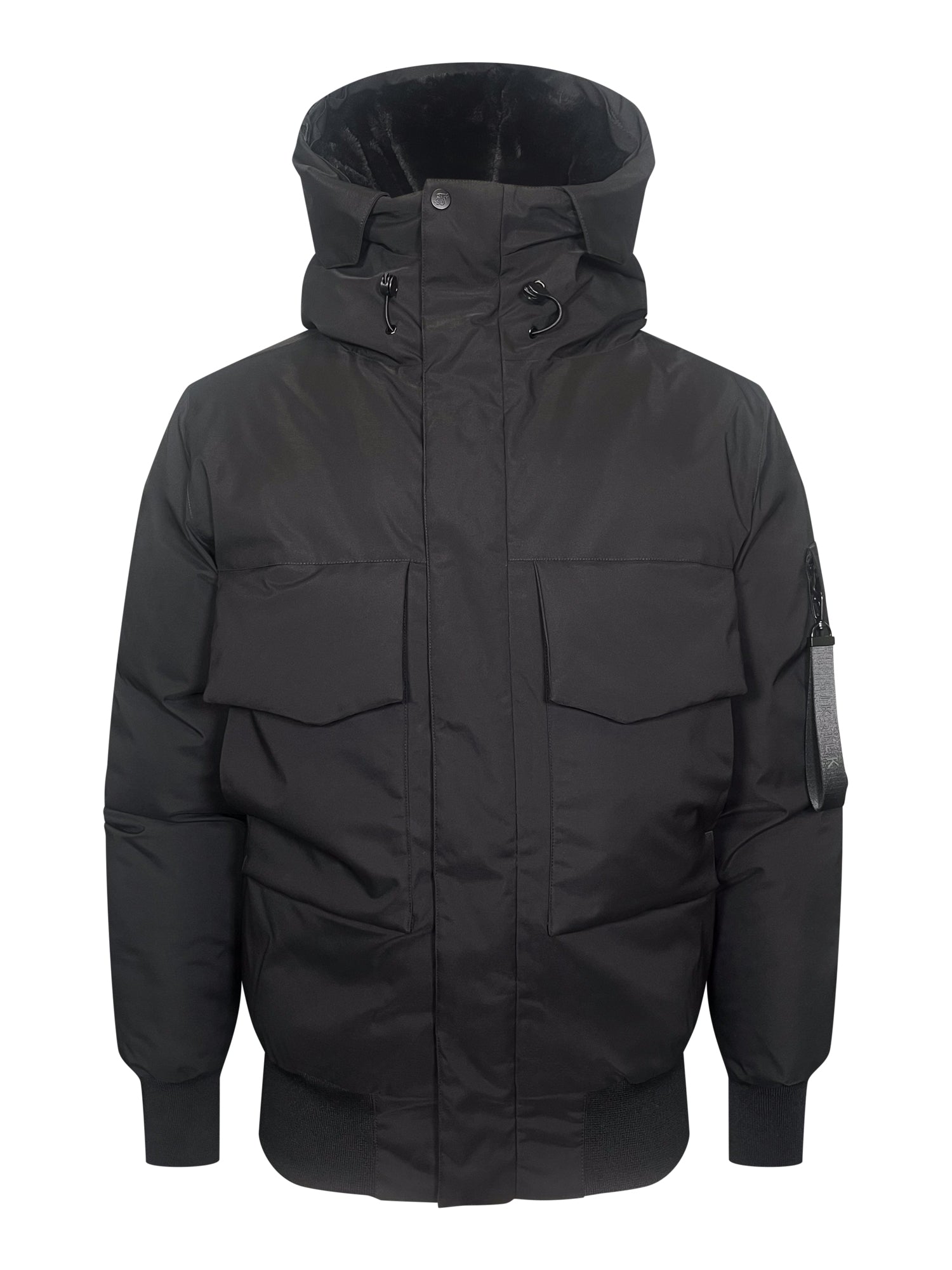 Parka in Black Vestes SikSilk