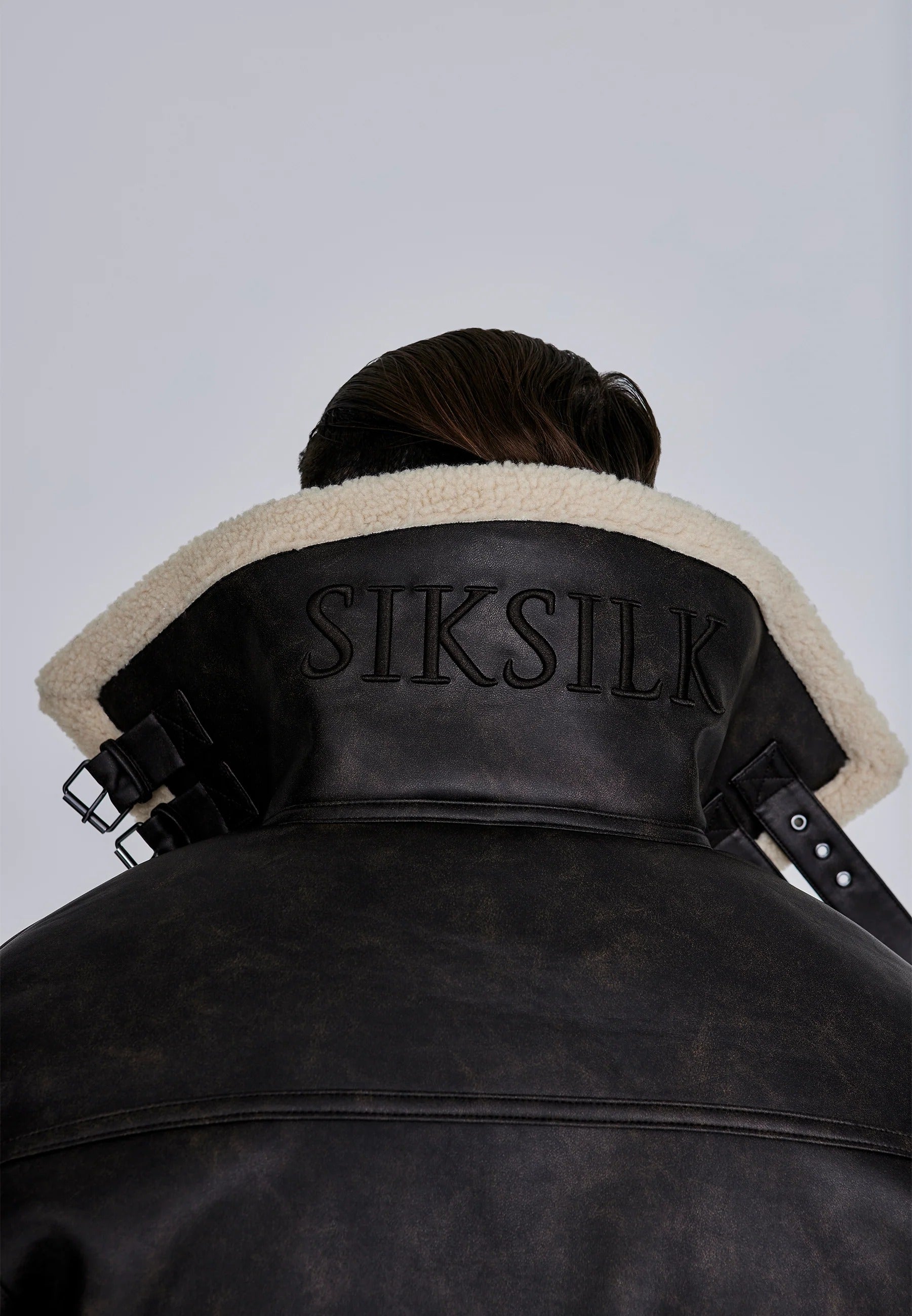 Veste Aviator en marron