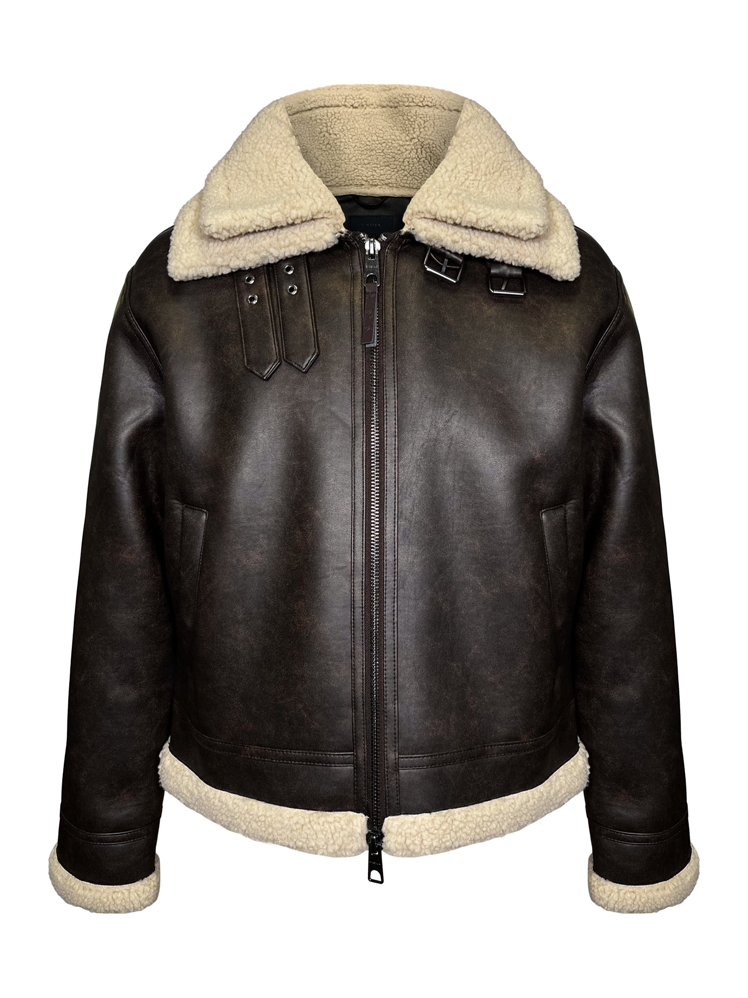 Veste Aviator en marron