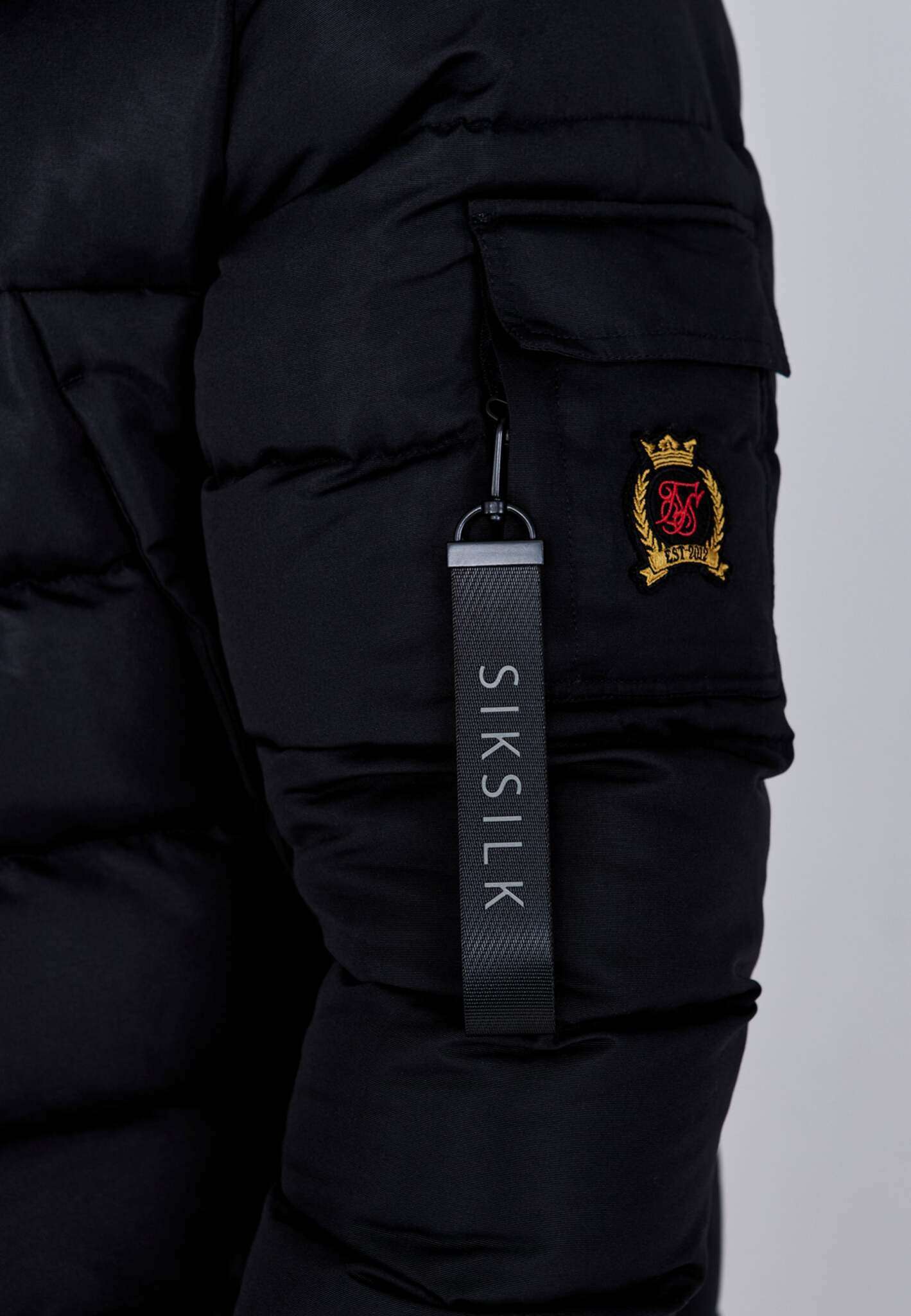 Parka in Black Vestes SikSilk