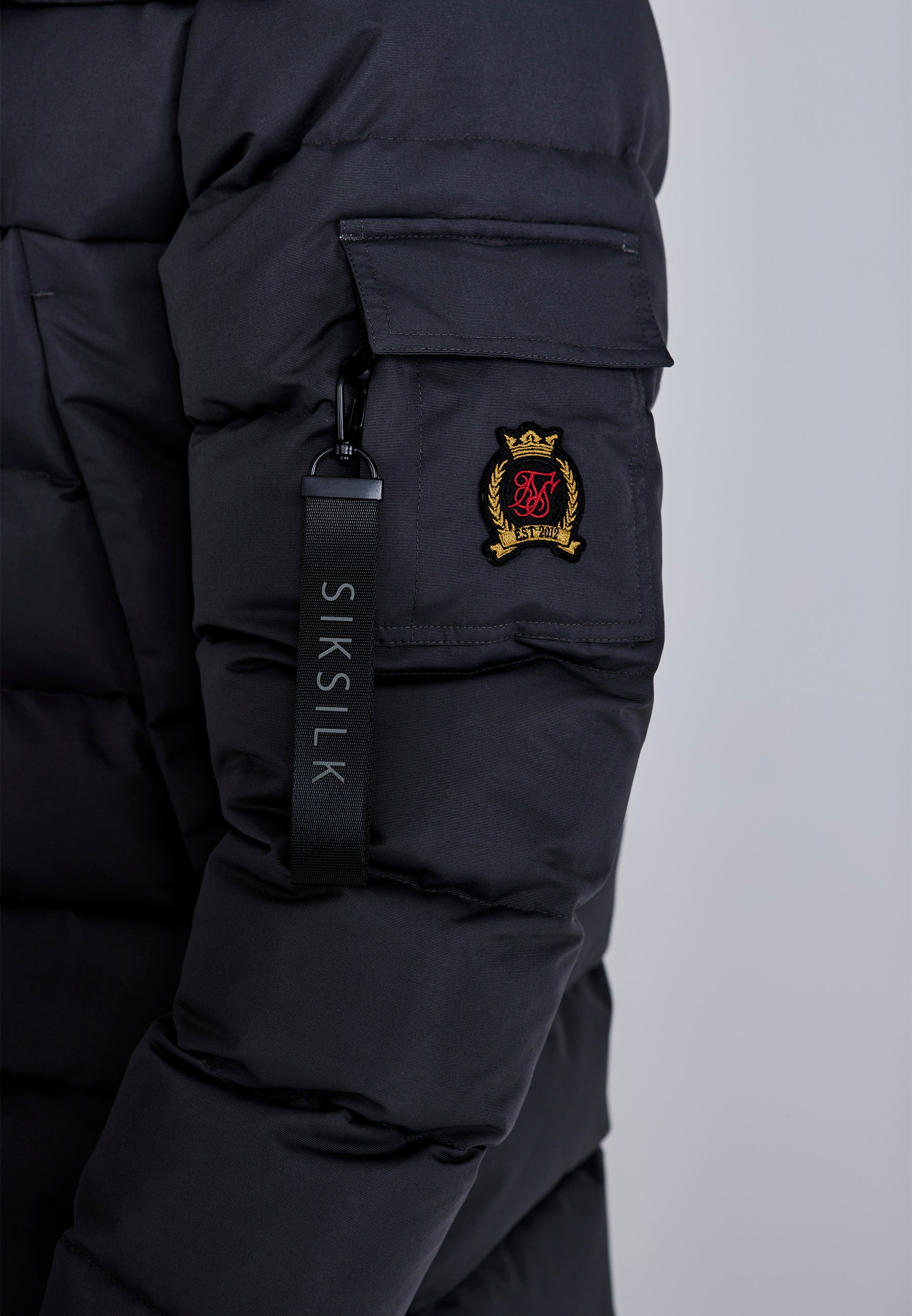 Parka in Grey Vestes SikSilk