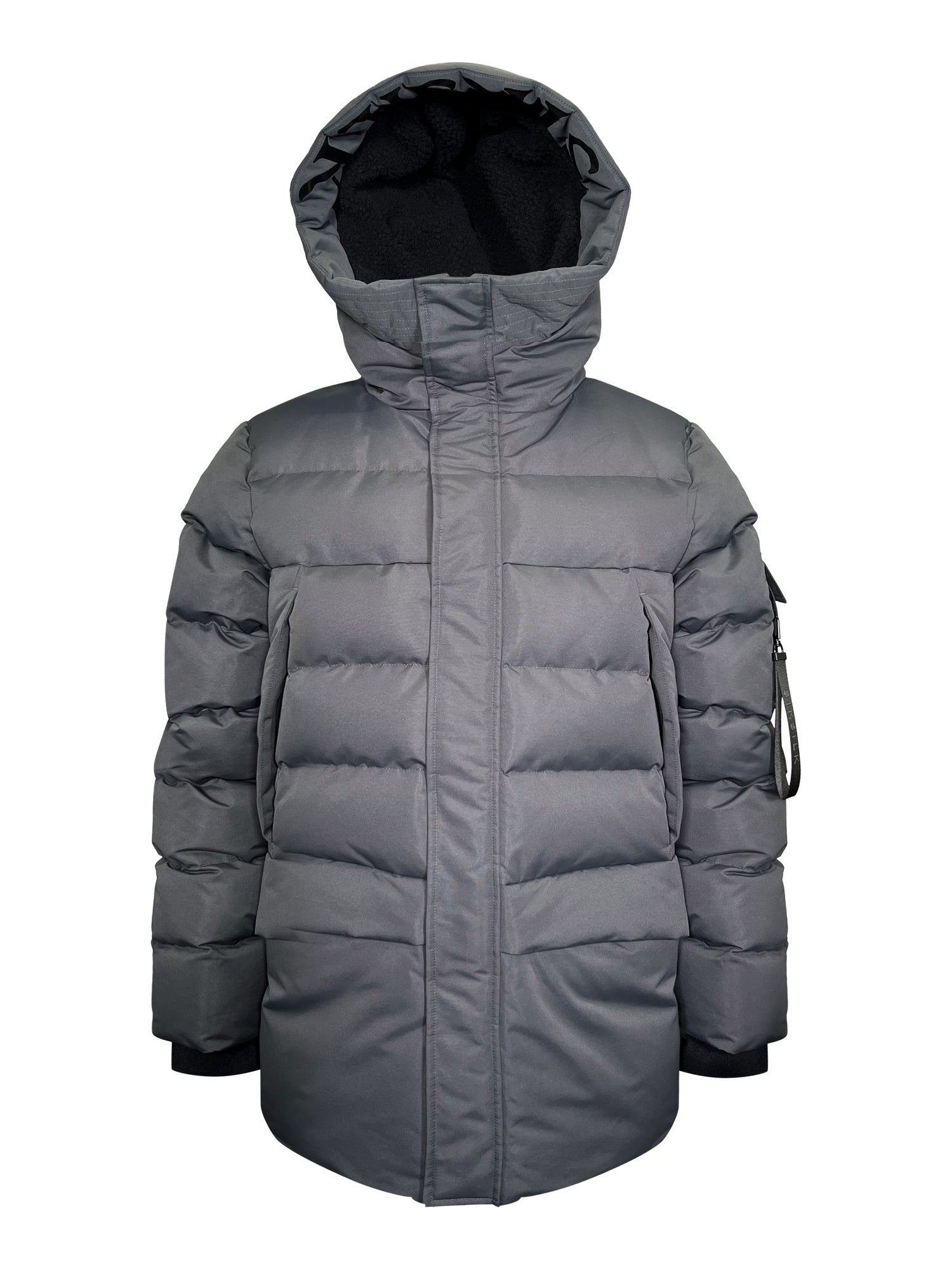 Parka in Grey Vestes SikSilk
