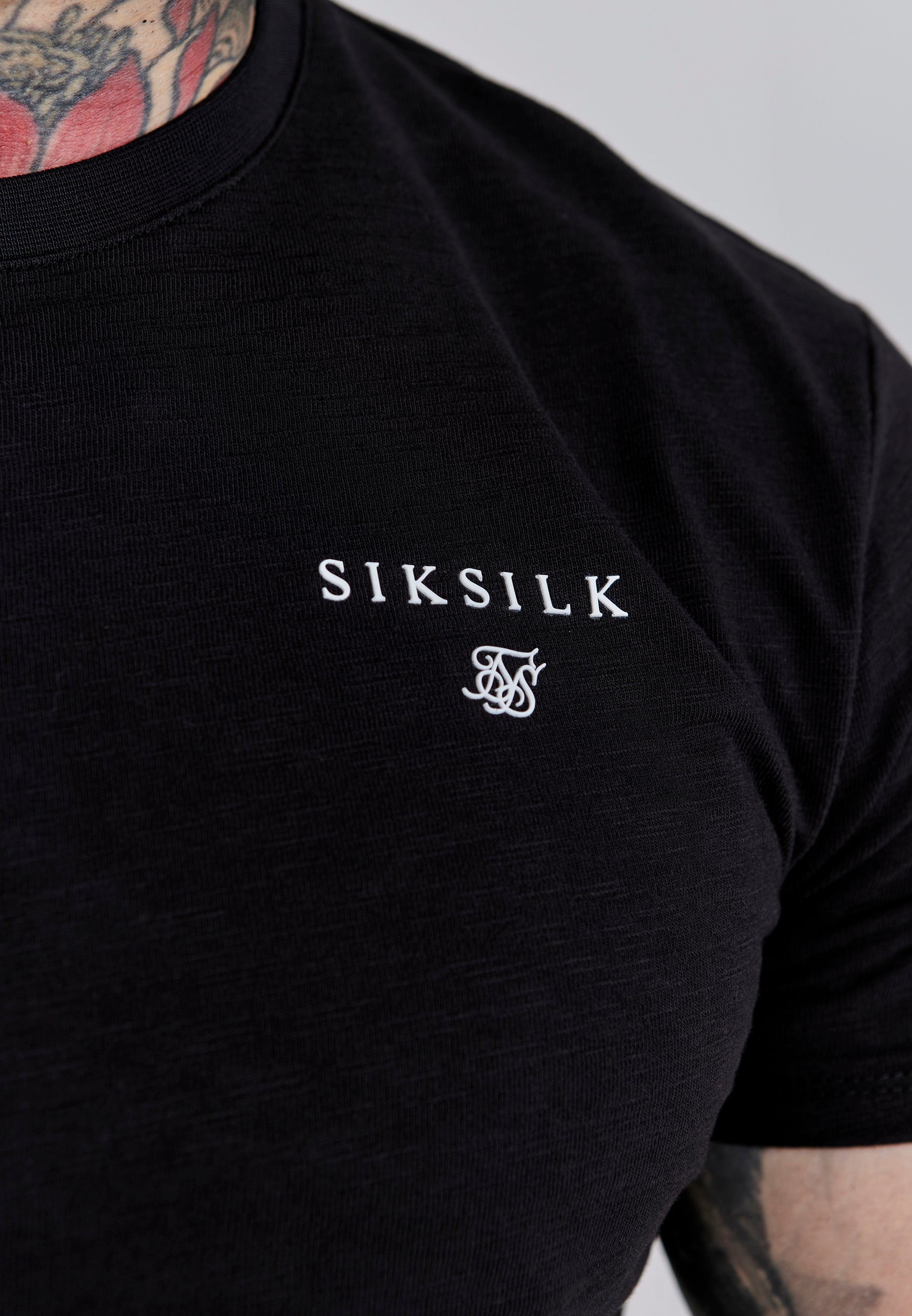 T-shirt Relaxed Fit en Black T-shirts SikSilk