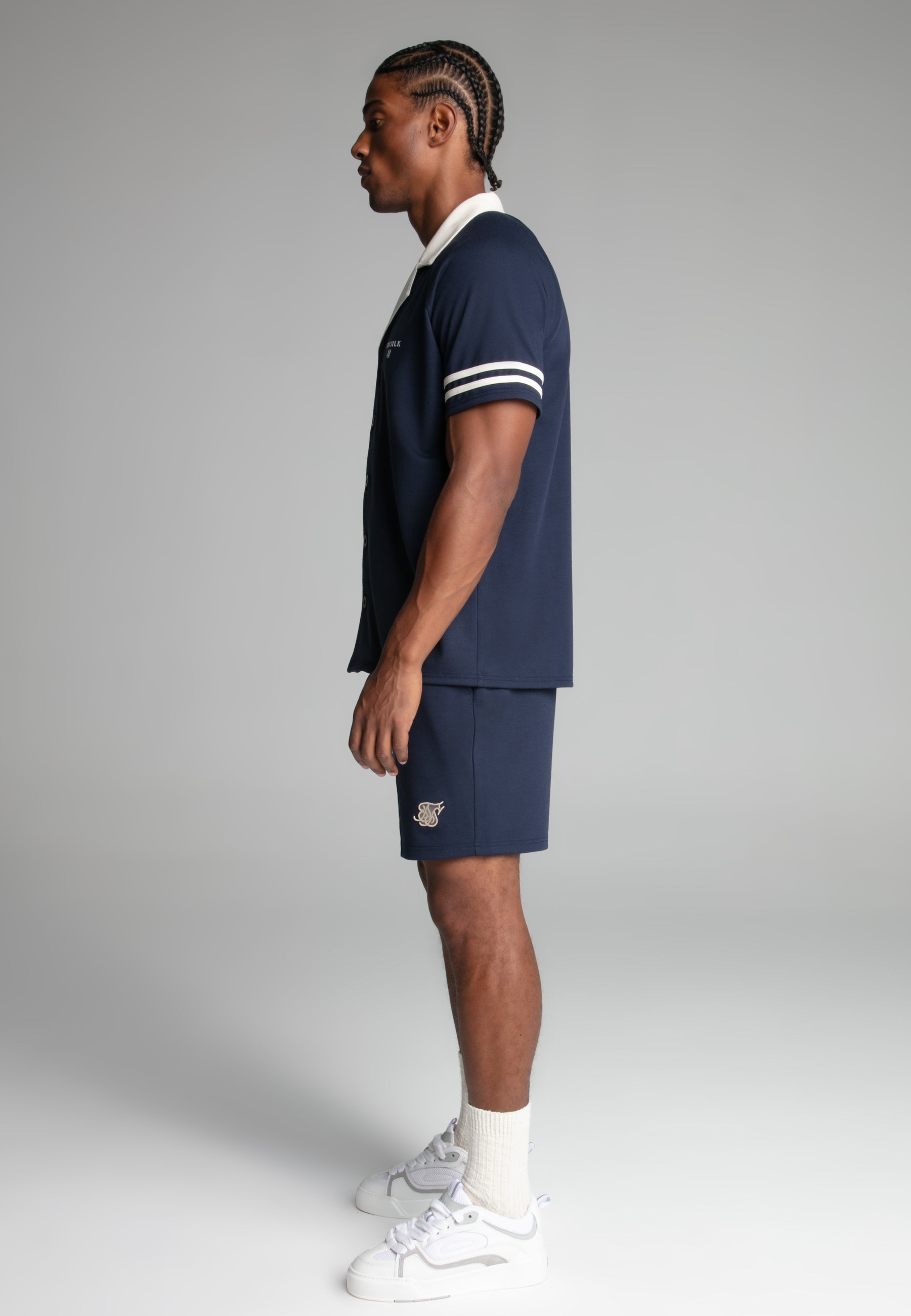 Short rétro en Navy Short SikSilk