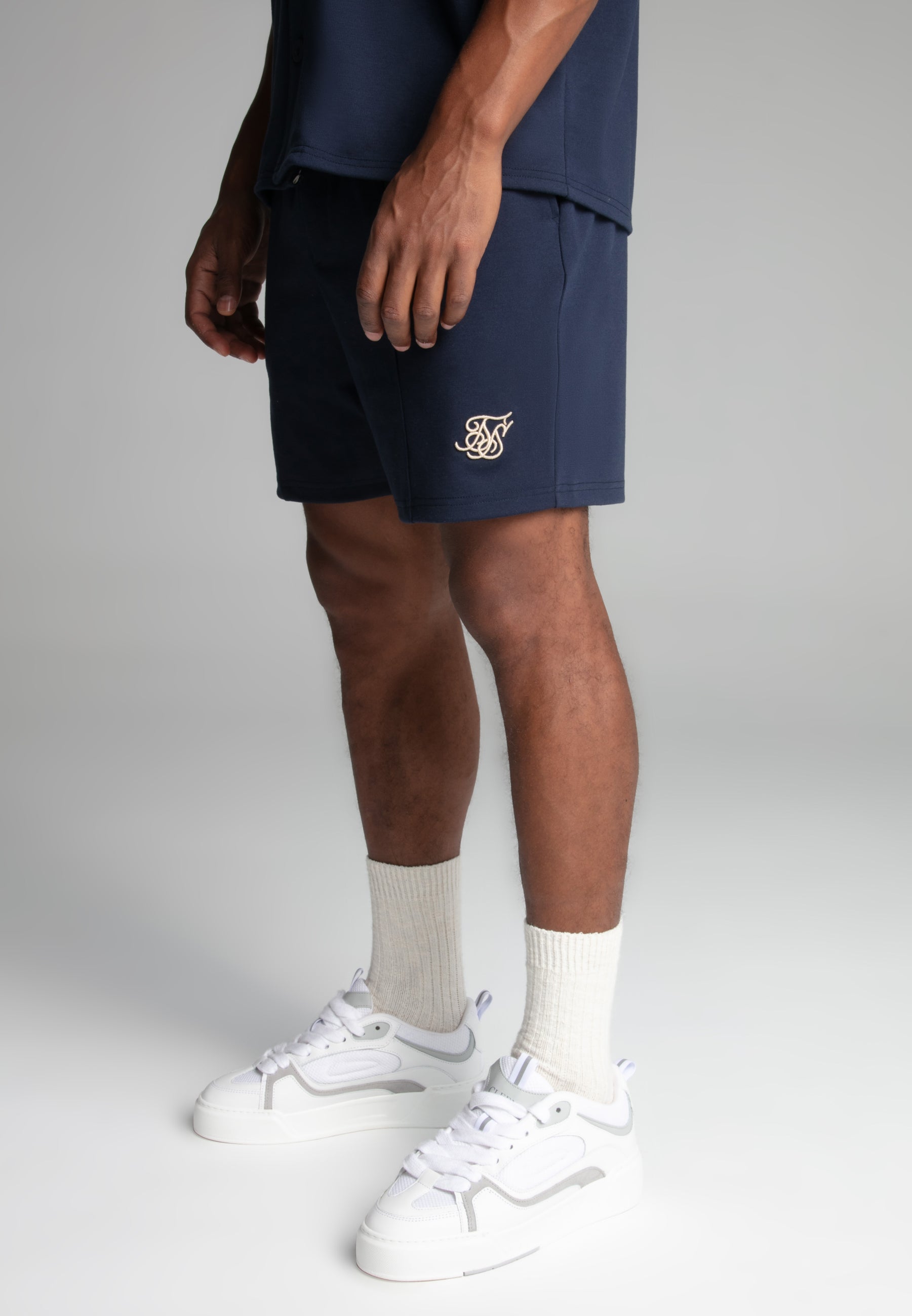 Short rétro en Navy Short SikSilk