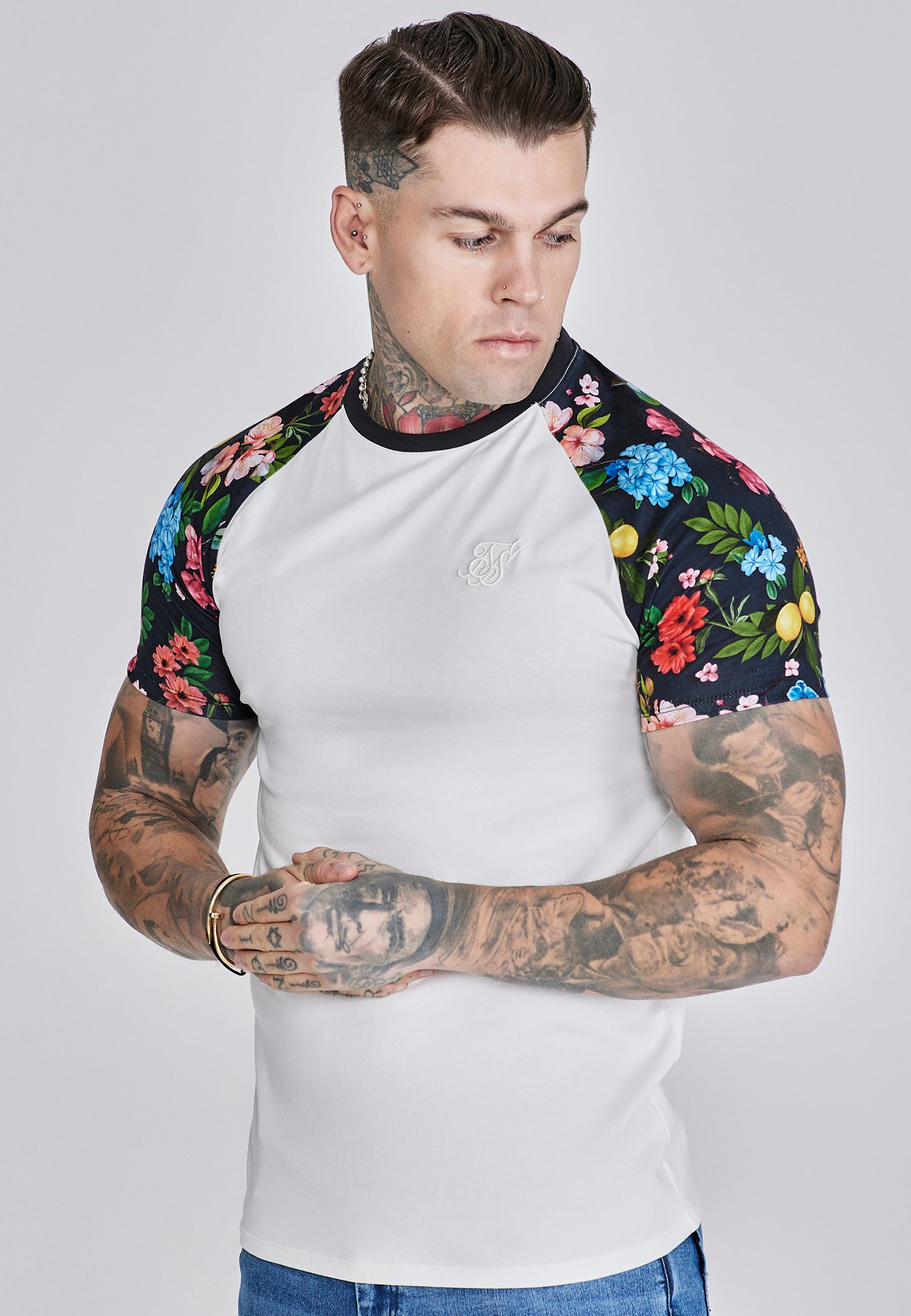 T-shirt raglan écru Multi T-shirts SikSilk