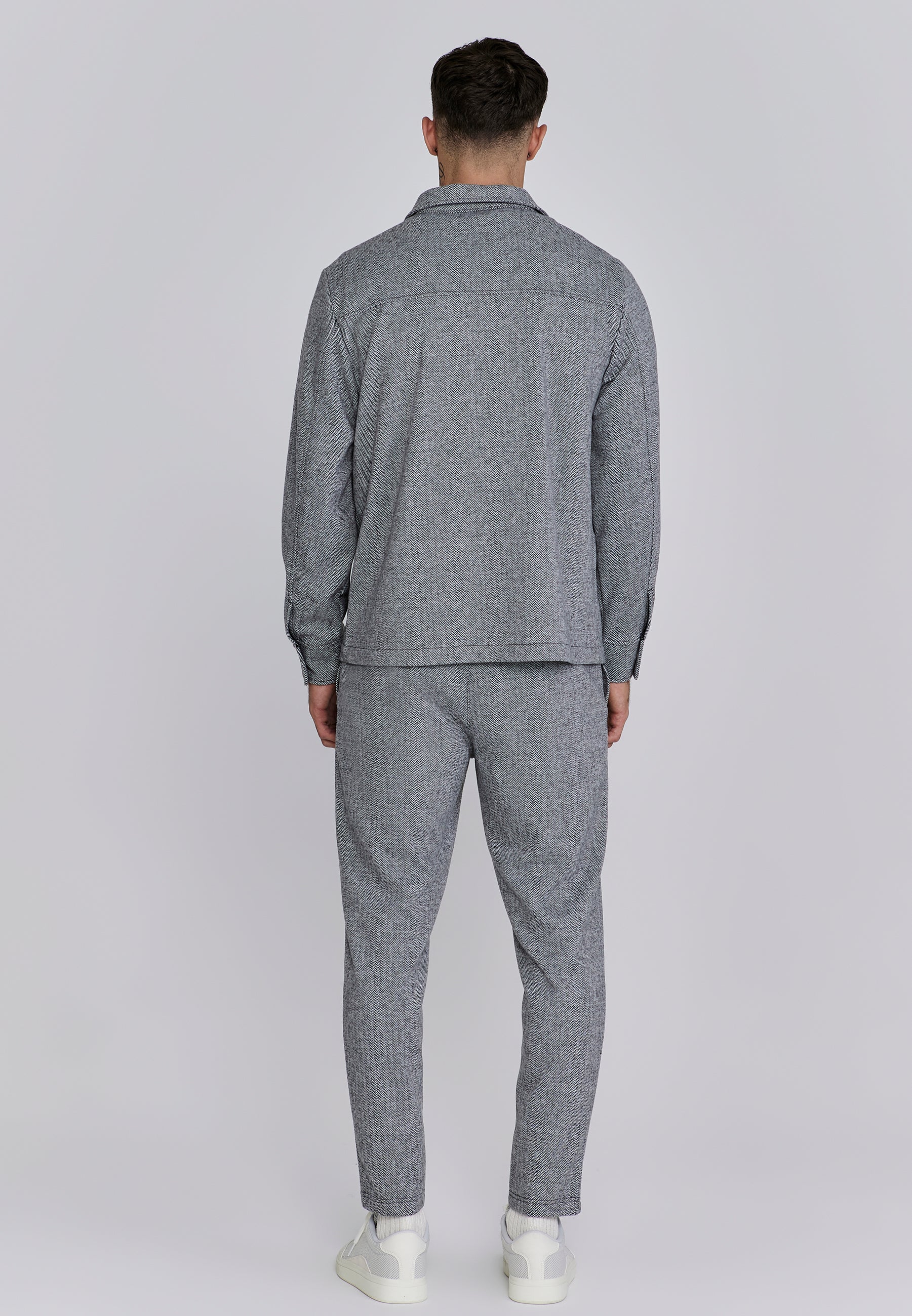 Smart Overshirt in Grey Chemises SikSilk