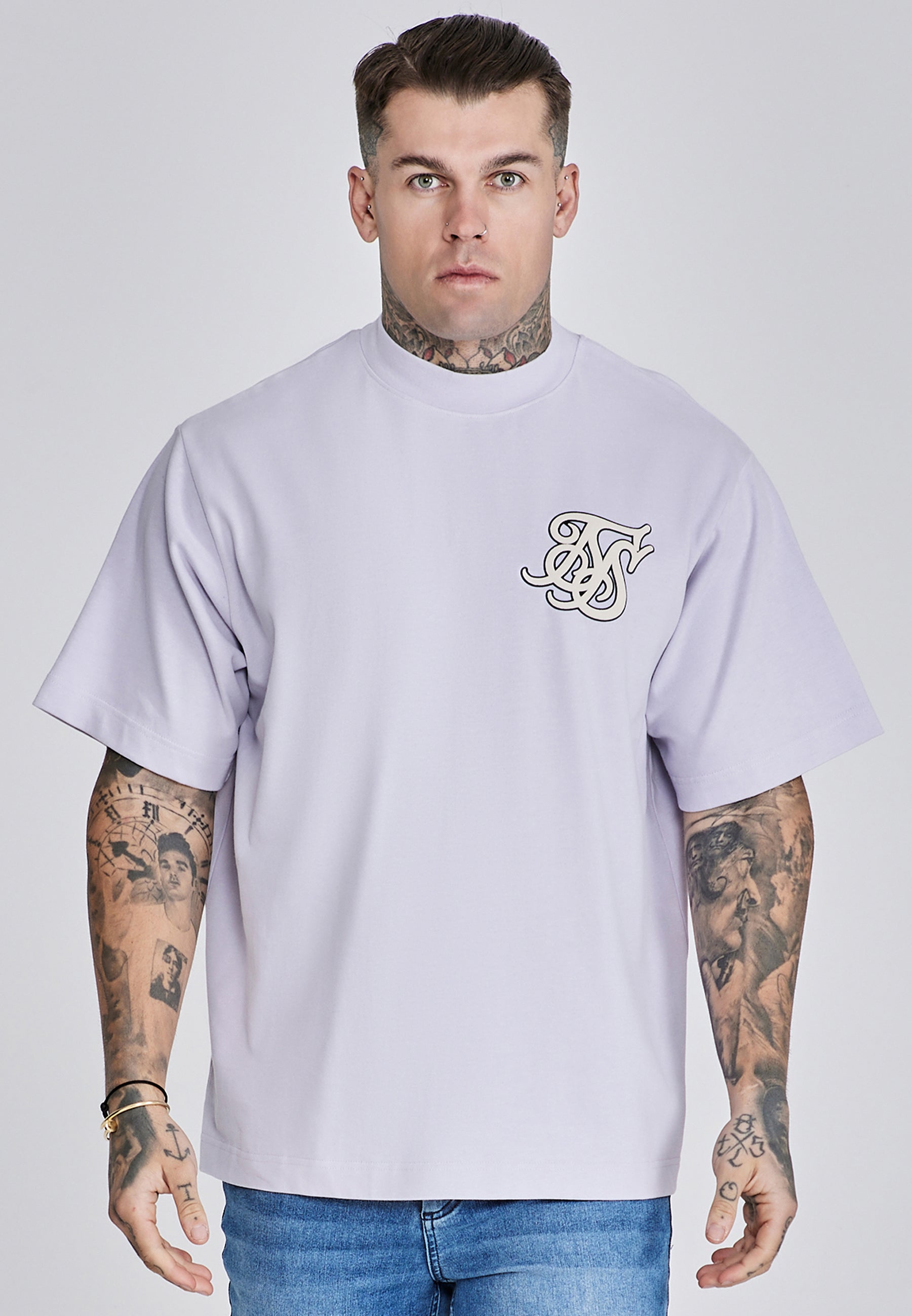T-shirt oversized en violet T-shirts SikSilk