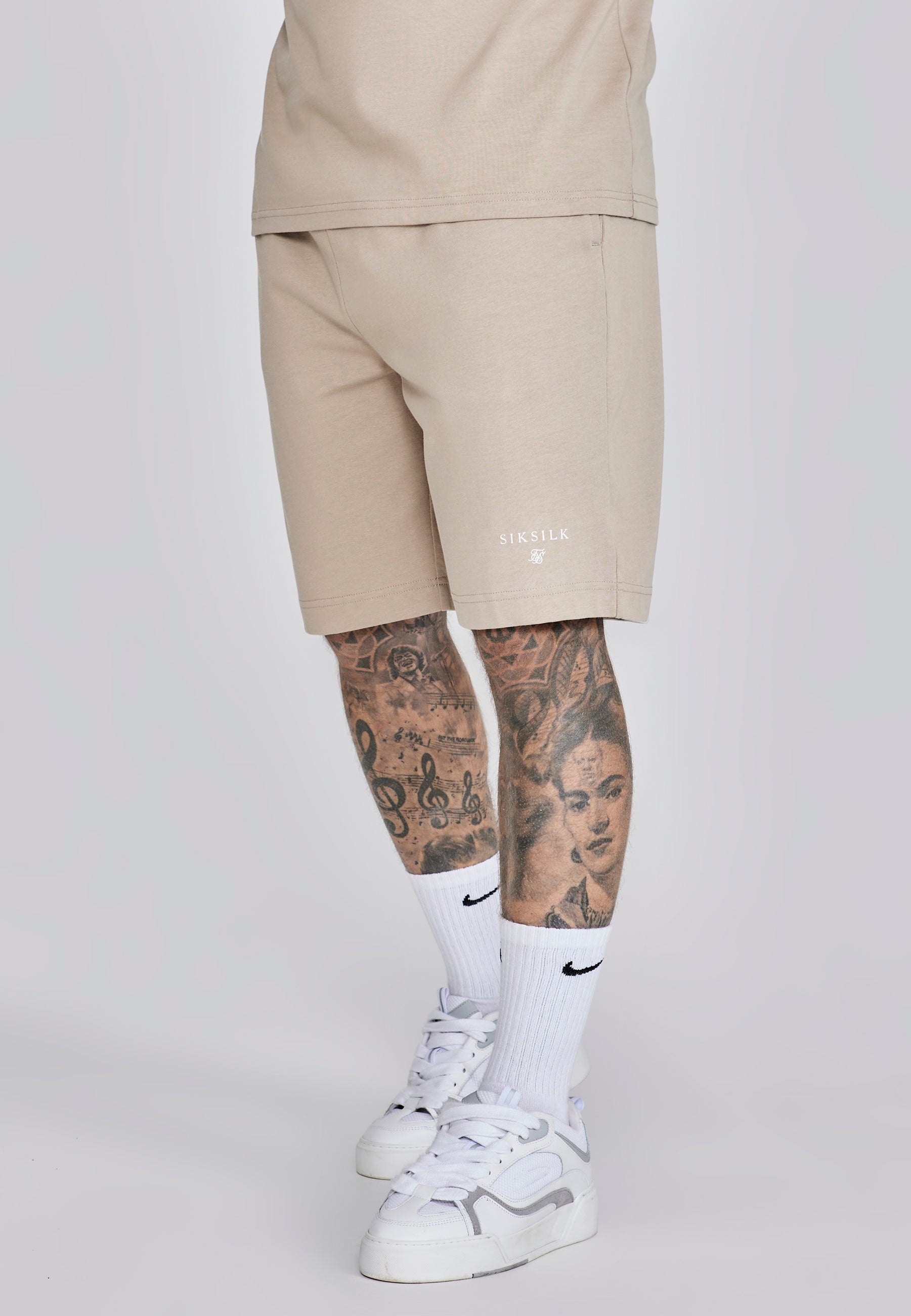 Ensemble t-shirt et short beige Sets SikSilk