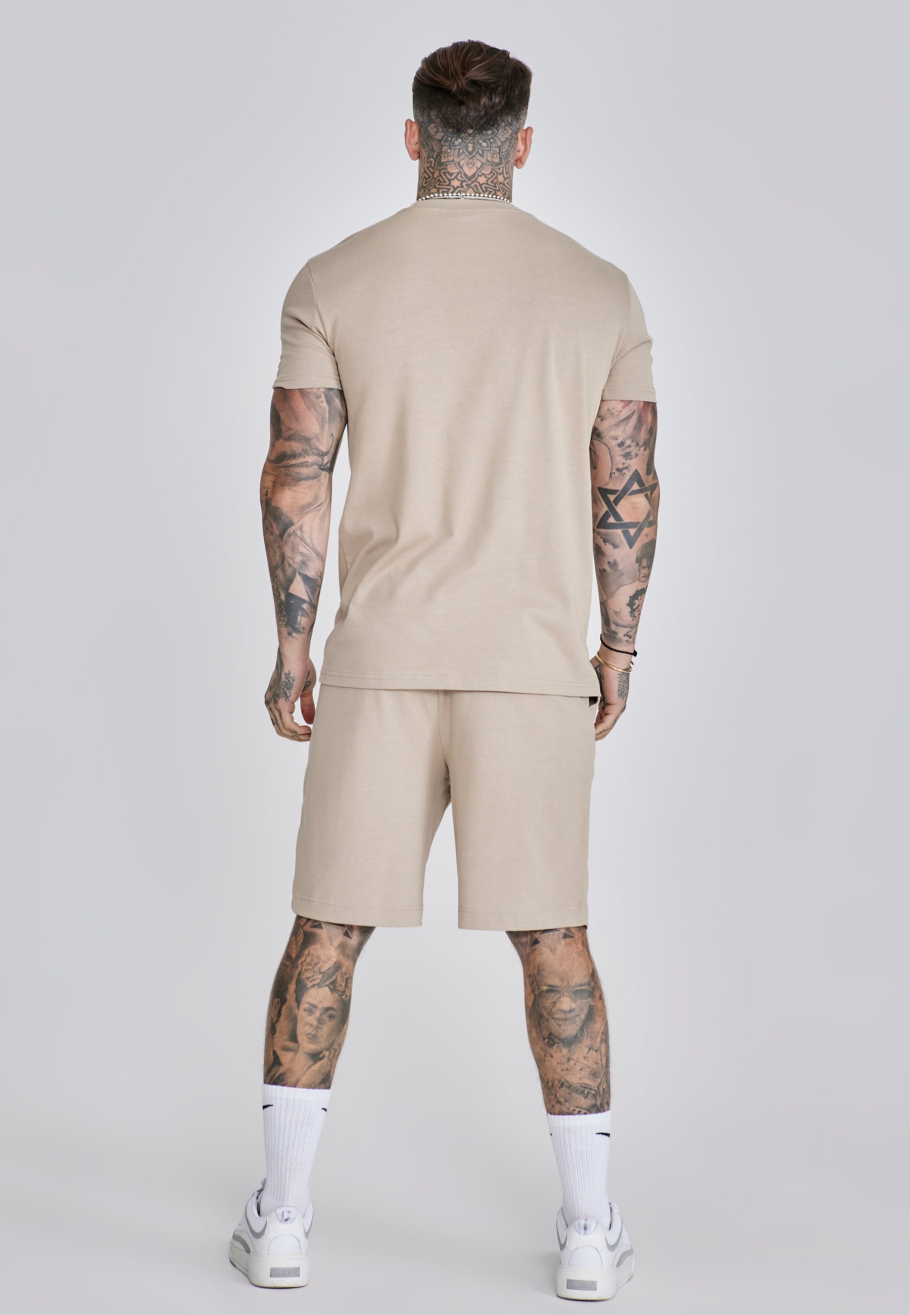 Ensemble t-shirt et short beige Sets SikSilk