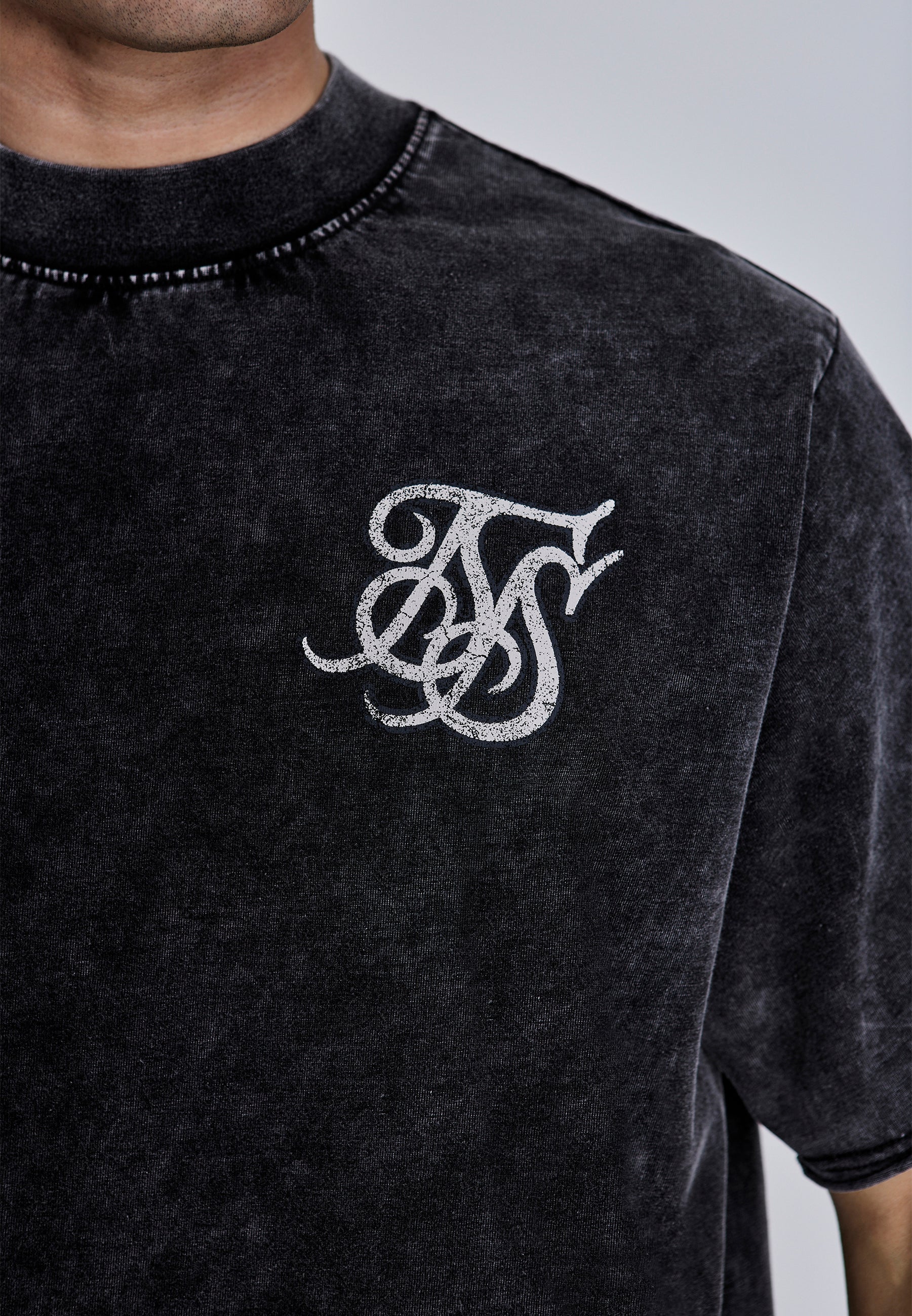 T-shirt oversized en noir T-shirts SikSilk